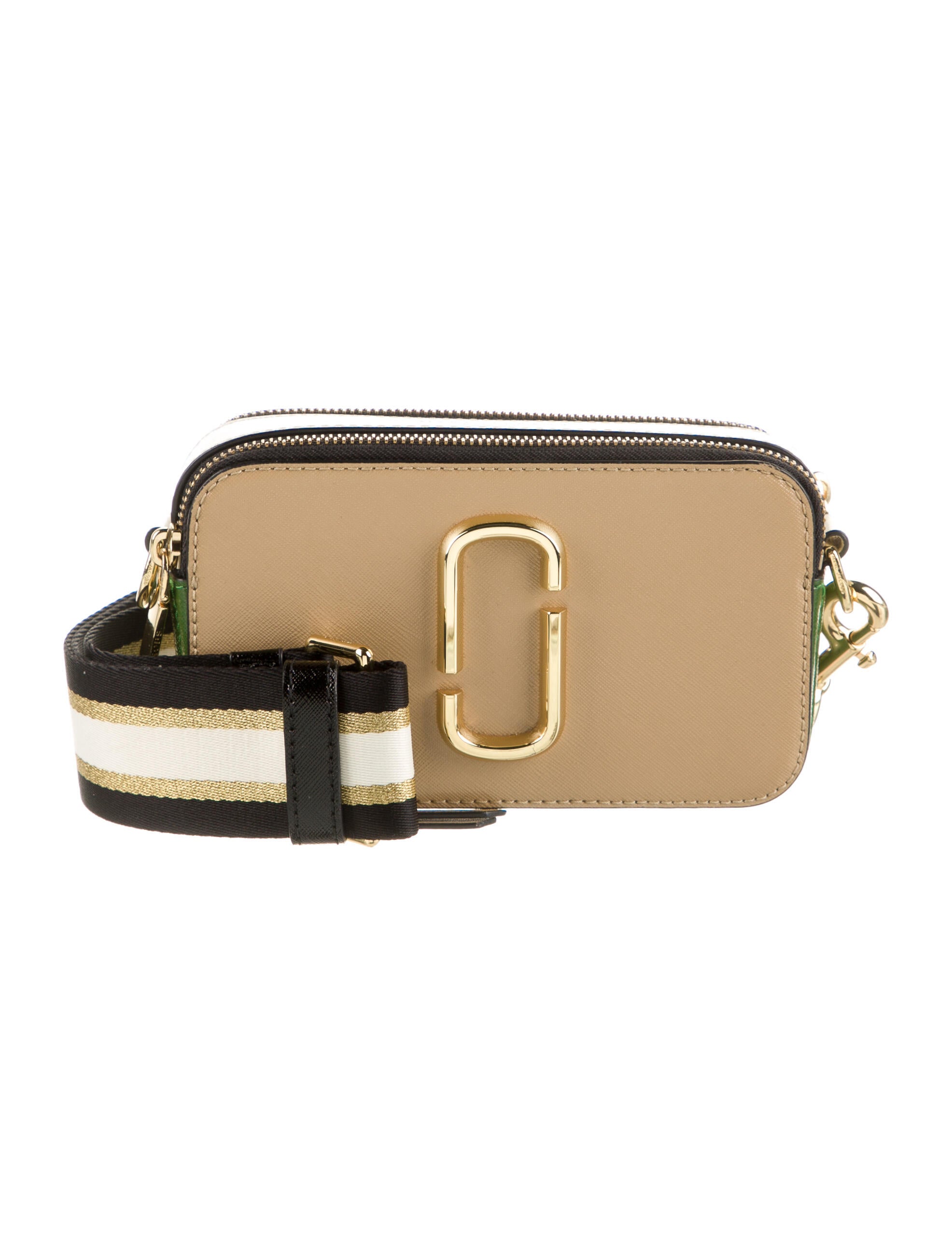 Marc Jacobs Saffiano Leather Crossbody Bag Neutrals Crossbody Bags