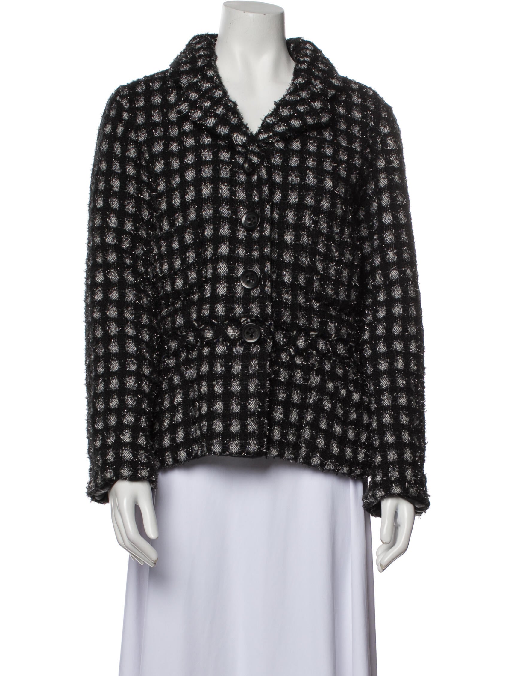 Marc Jacobs Plaid Print Jacket Black Jackets, Clothing MAR154557