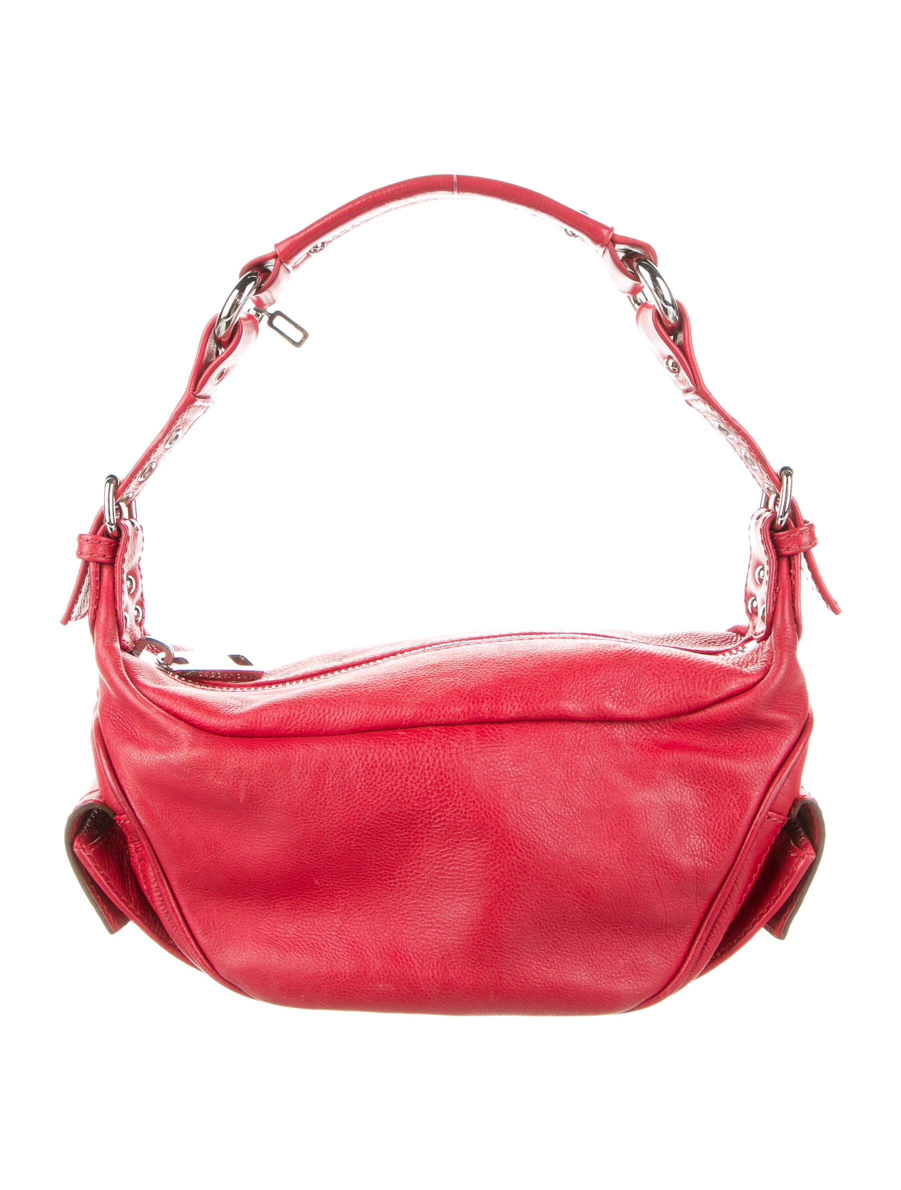 Marc Jacobs Leather Shoulder Bag Red Shoulder Bags, Handbags