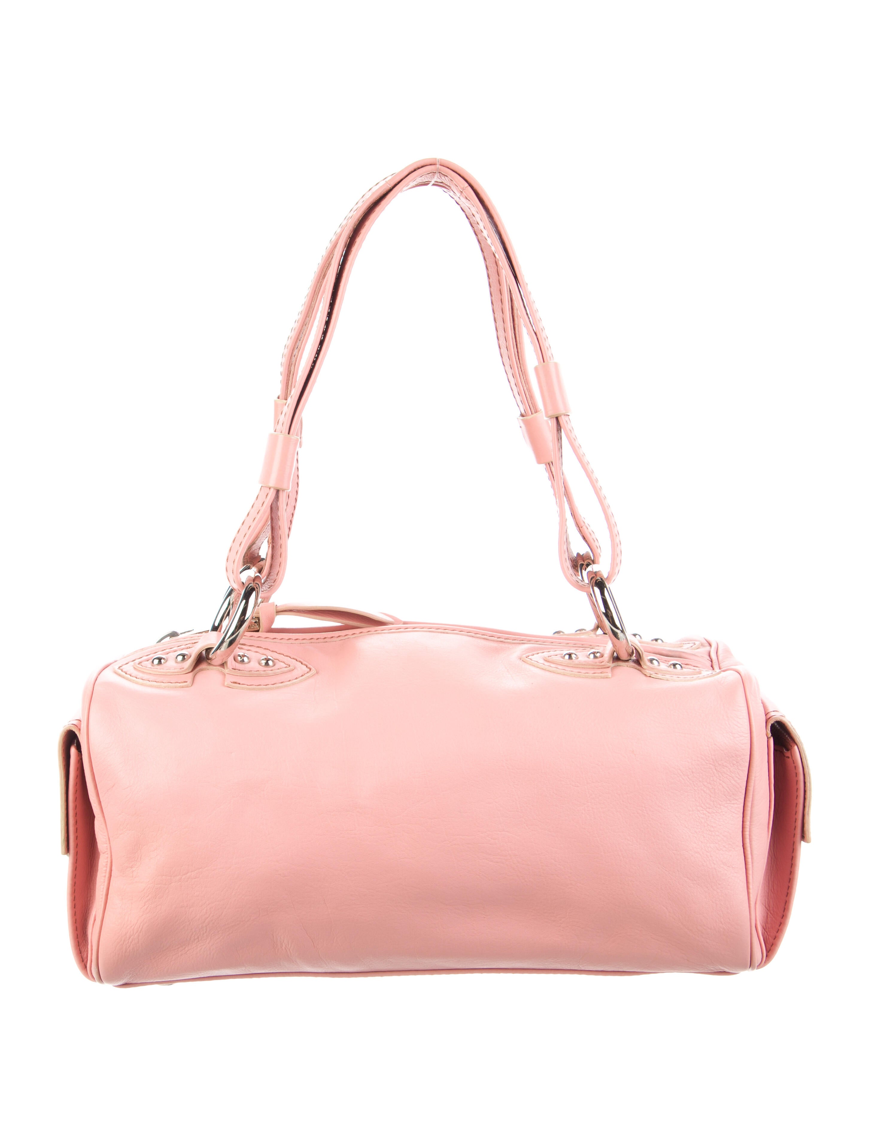 Marc Jacobs Leather Shoulder Bag Pink Shoulder Bags, Handbags