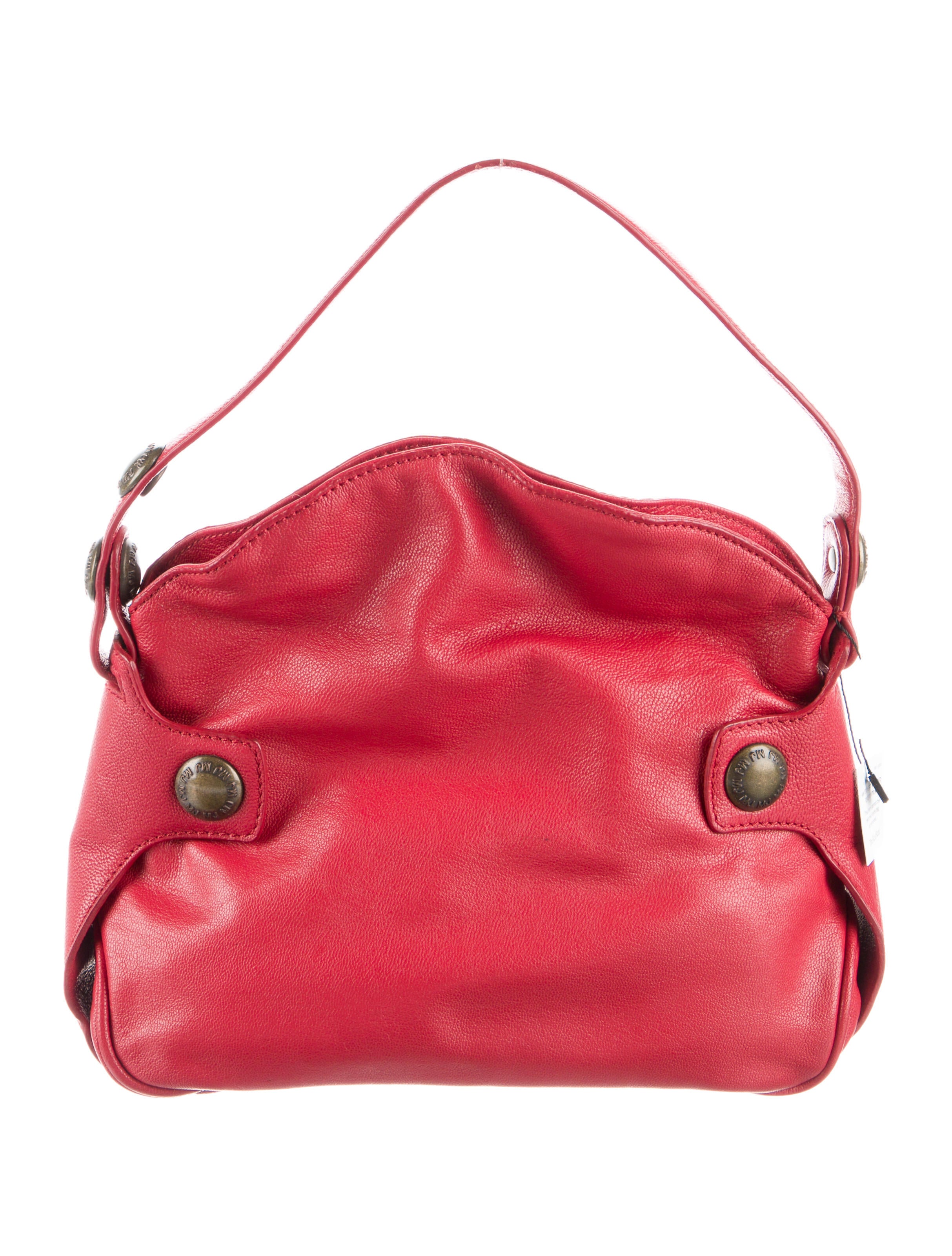 Marc Jacobs Leather Shoulder Bag Red Shoulder Bags, Handbags