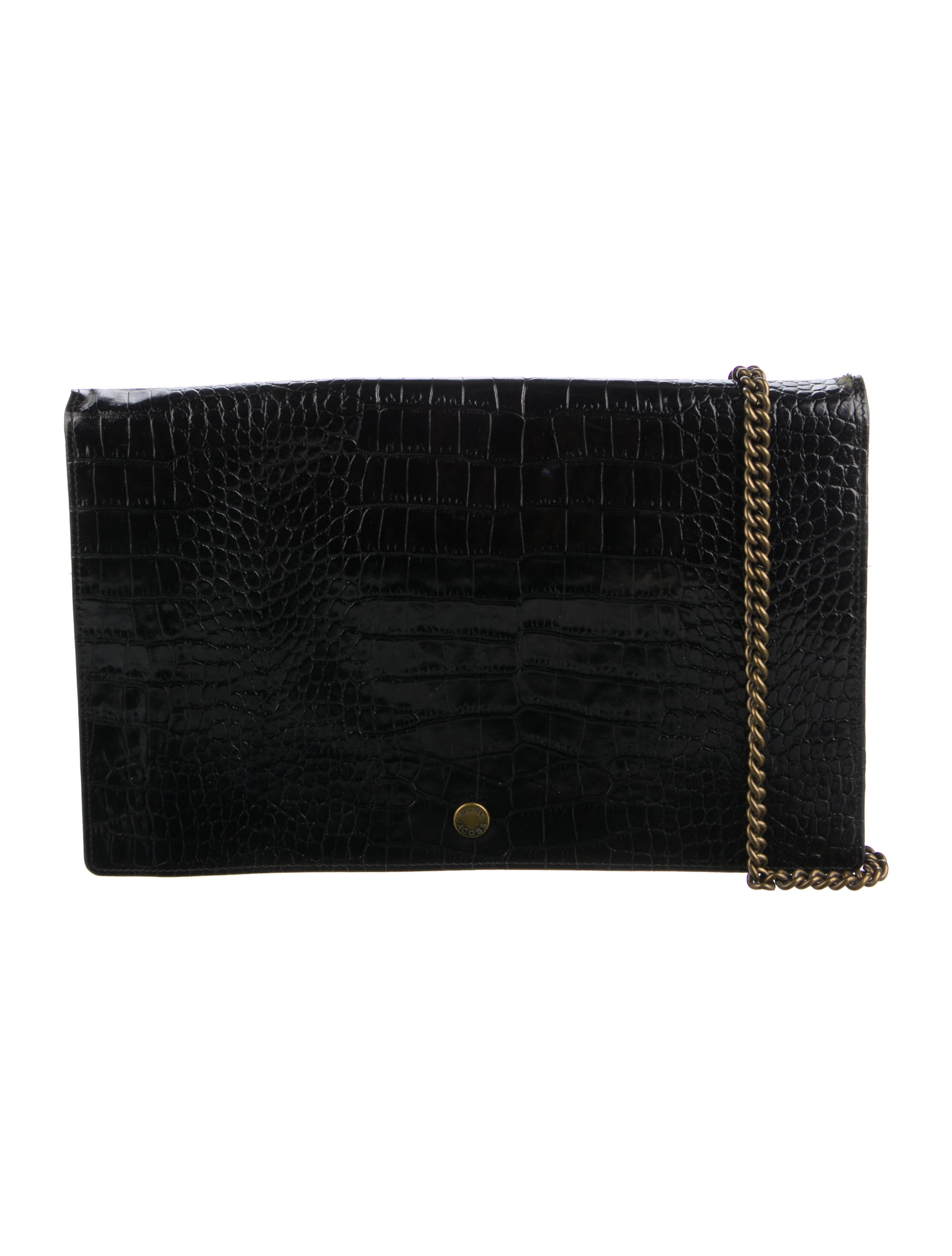 Marc Jacobs Embossed Leather Crossbody Bag Black Crossbody Bags