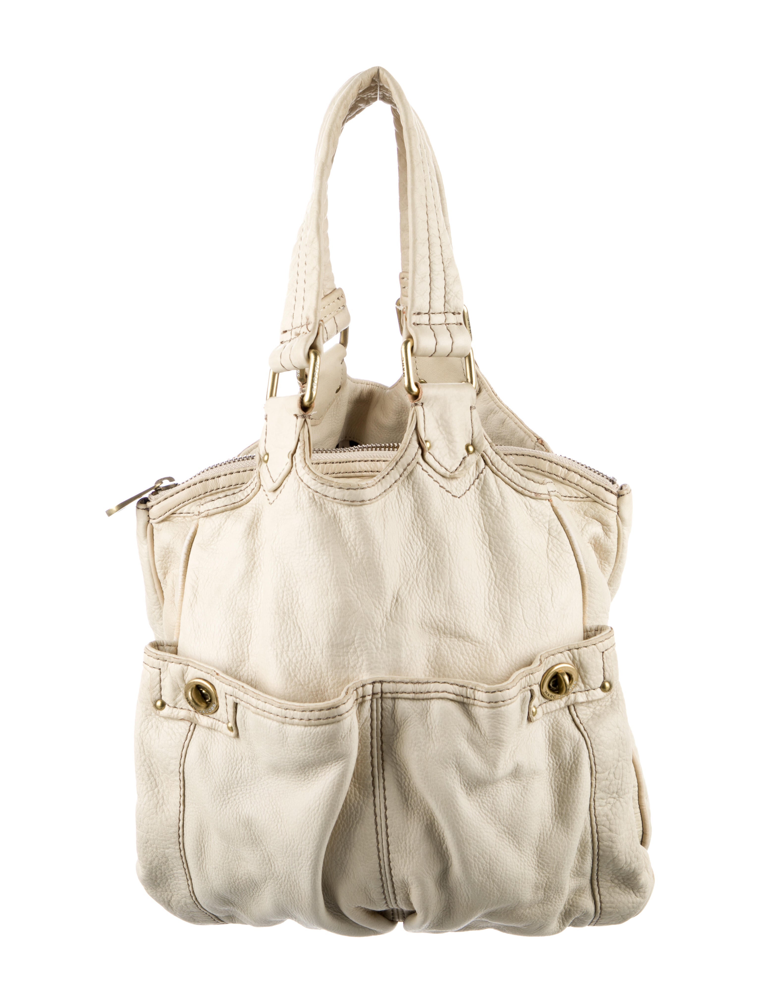 Marc Jacobs Leather Shoulder Bag Green Shoulder Bags, Handbags