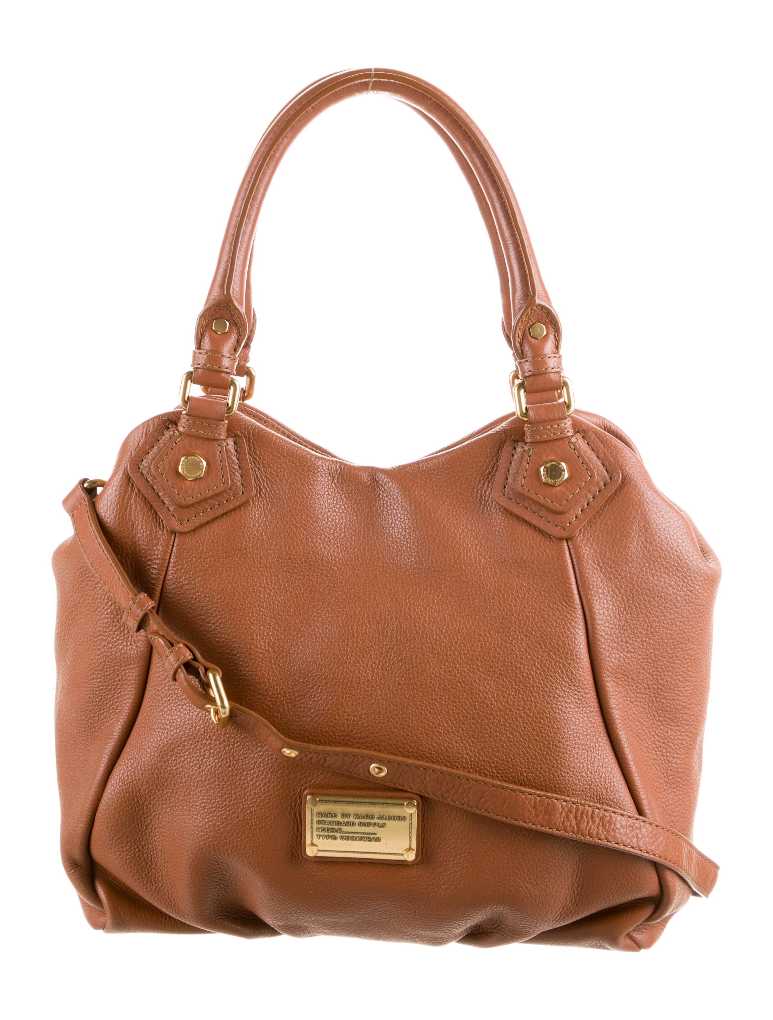 Marc Jacobs Pebbled Leather Crossbody Bag Brown Crossbody Bags