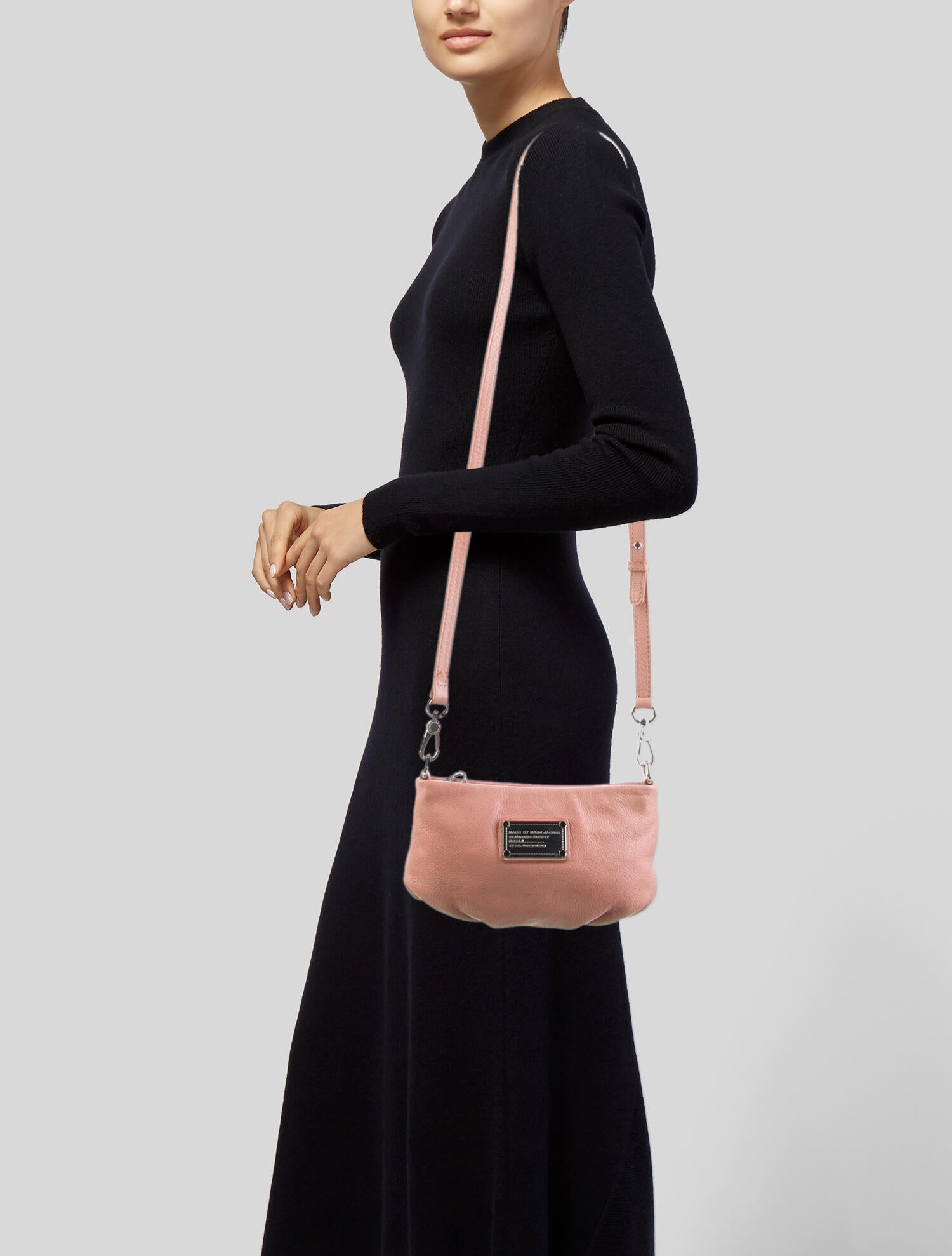 Marc Jacobs Quilted Leather Crossbody Bag Pink Crossbody Bags