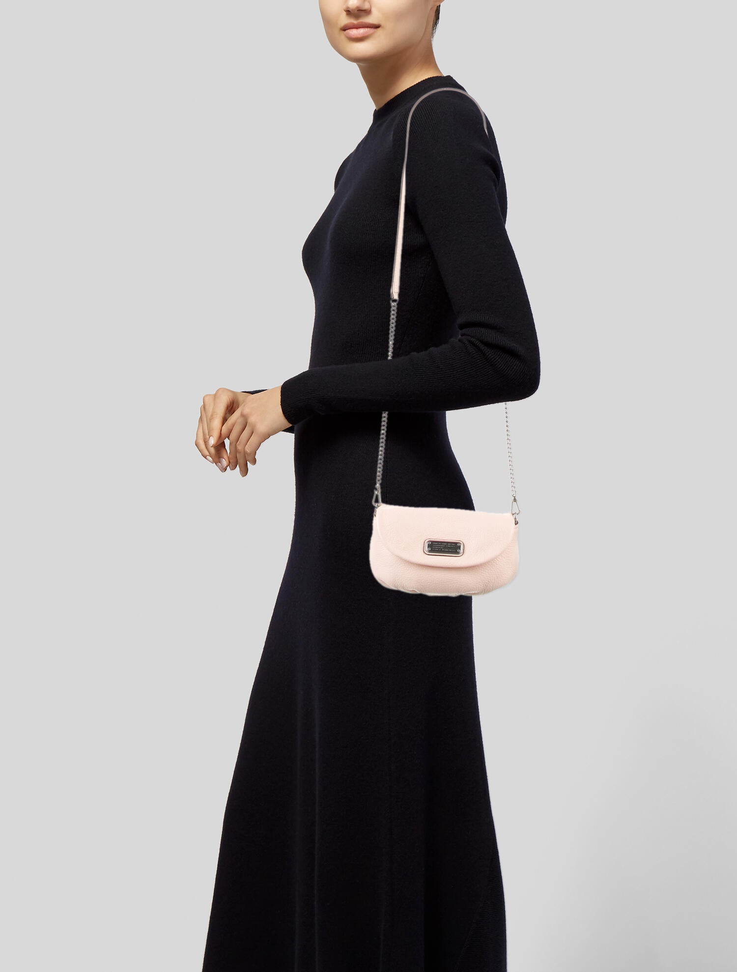 Marc Jacobs Quilted Leather Crossbody Bag Pink Crossbody Bags