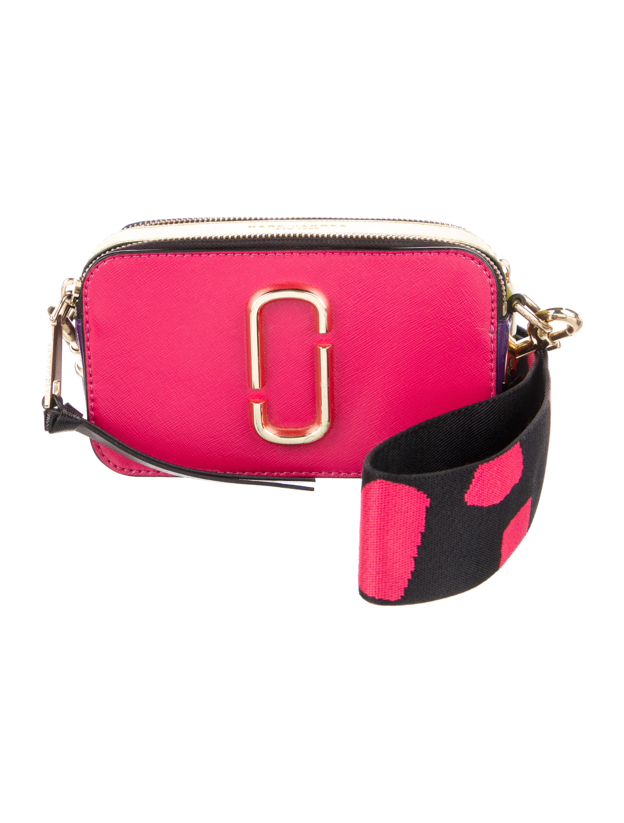 Marc Jacobs Coated Canvas Crossbody Bag Pink Crossbody Bags, Handbags