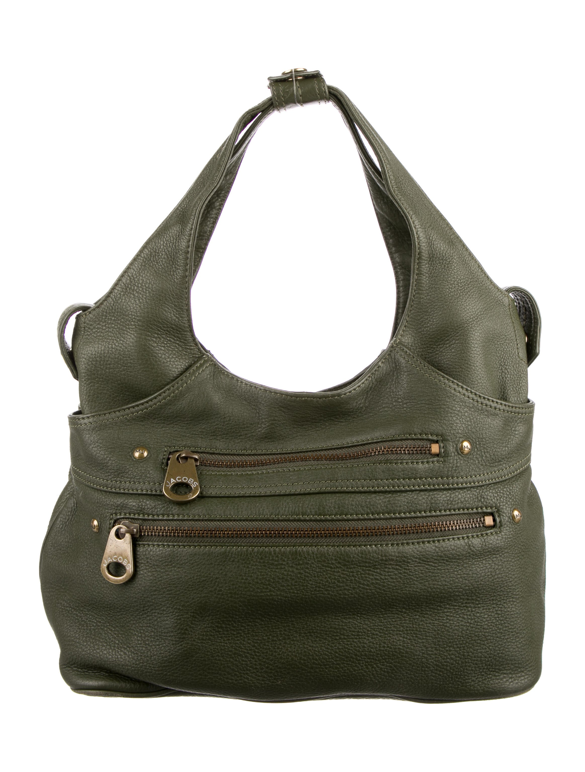 Marc Jacobs Lock & Strap Shoulder Bag Green Shoulder Bags, Handbags