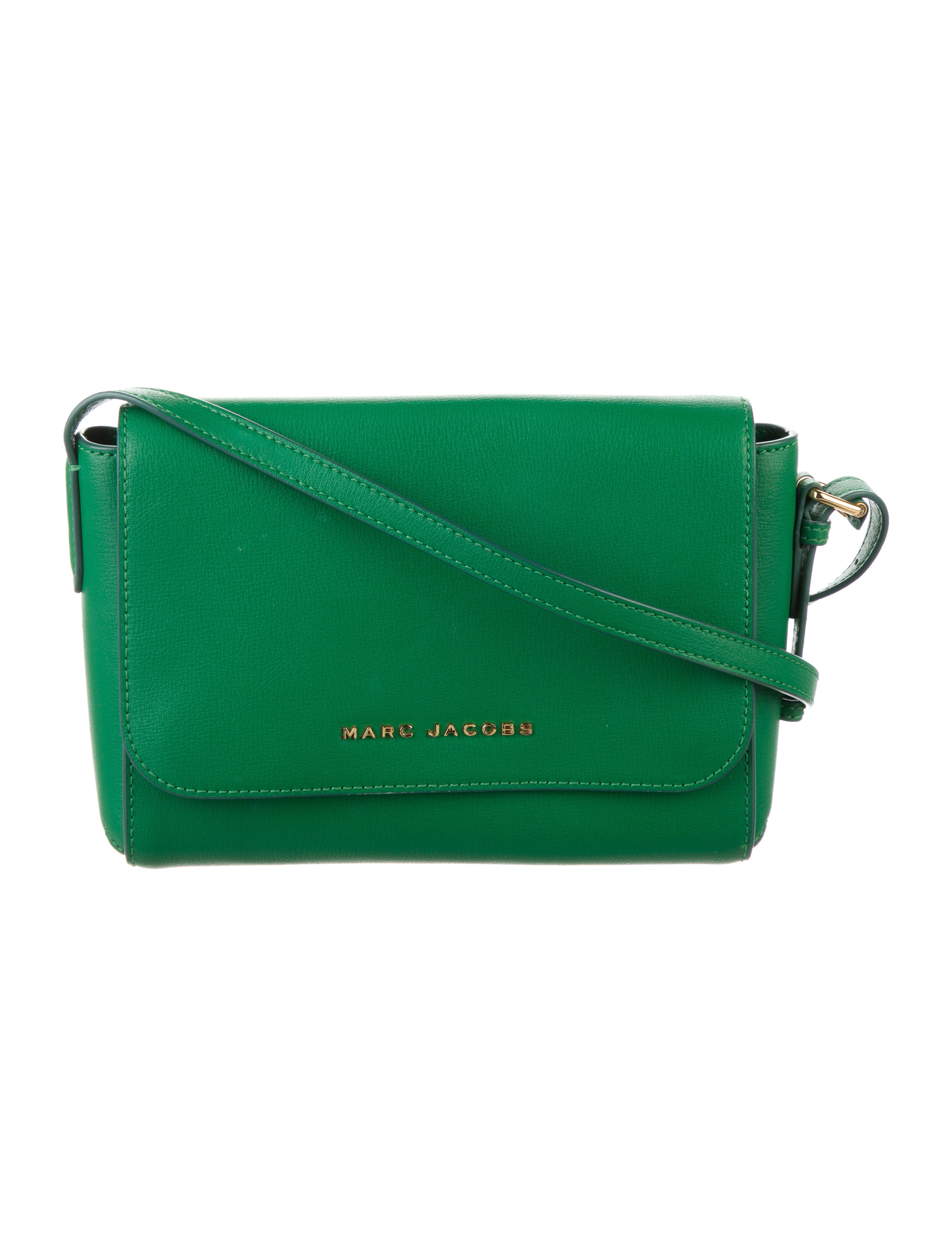 Marc Jacobs Leather Crossbody bag Green Crossbody Bags, Handbags