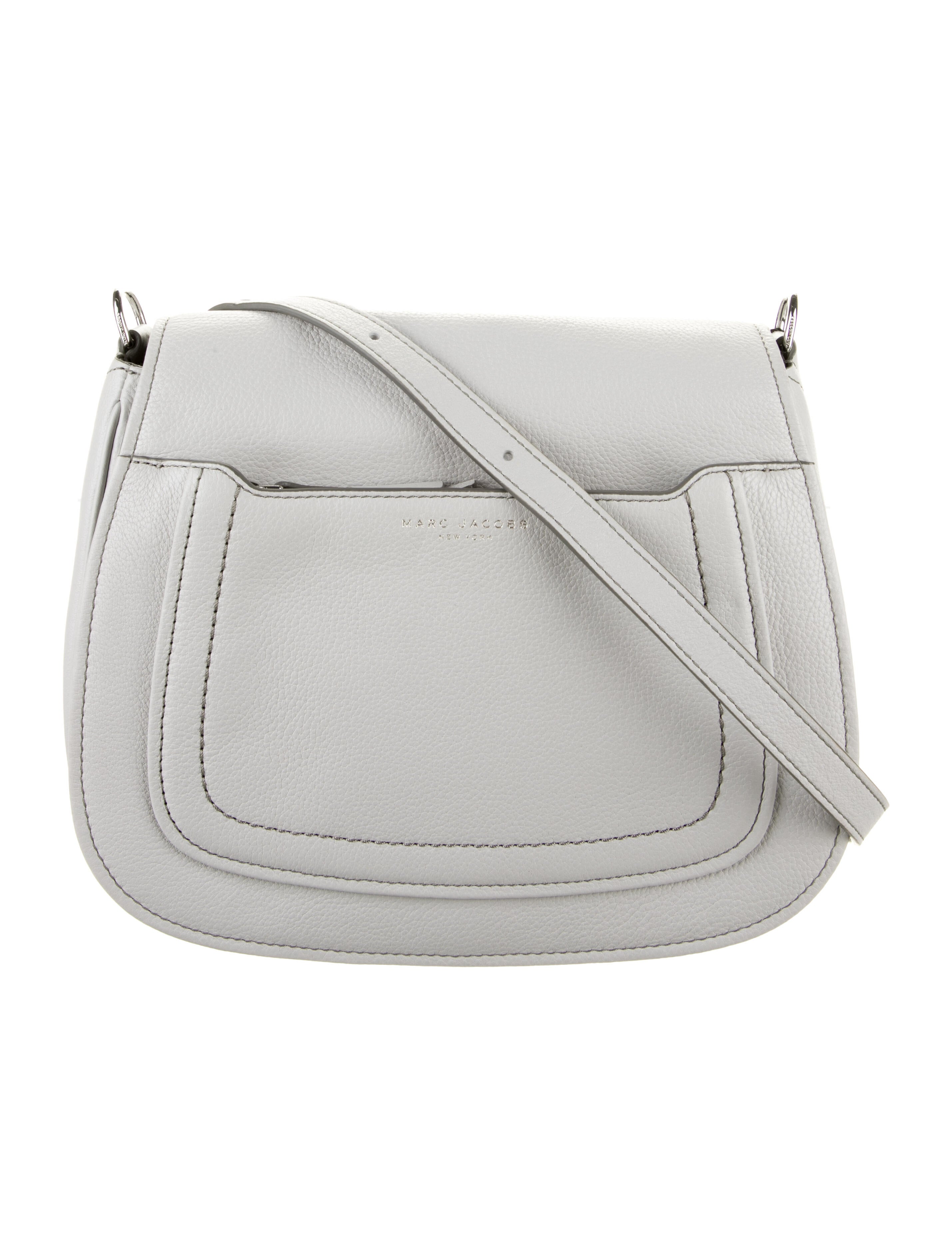 Marc Jacobs Leather Crossbody Bag Grey Crossbody Bags, Handbags