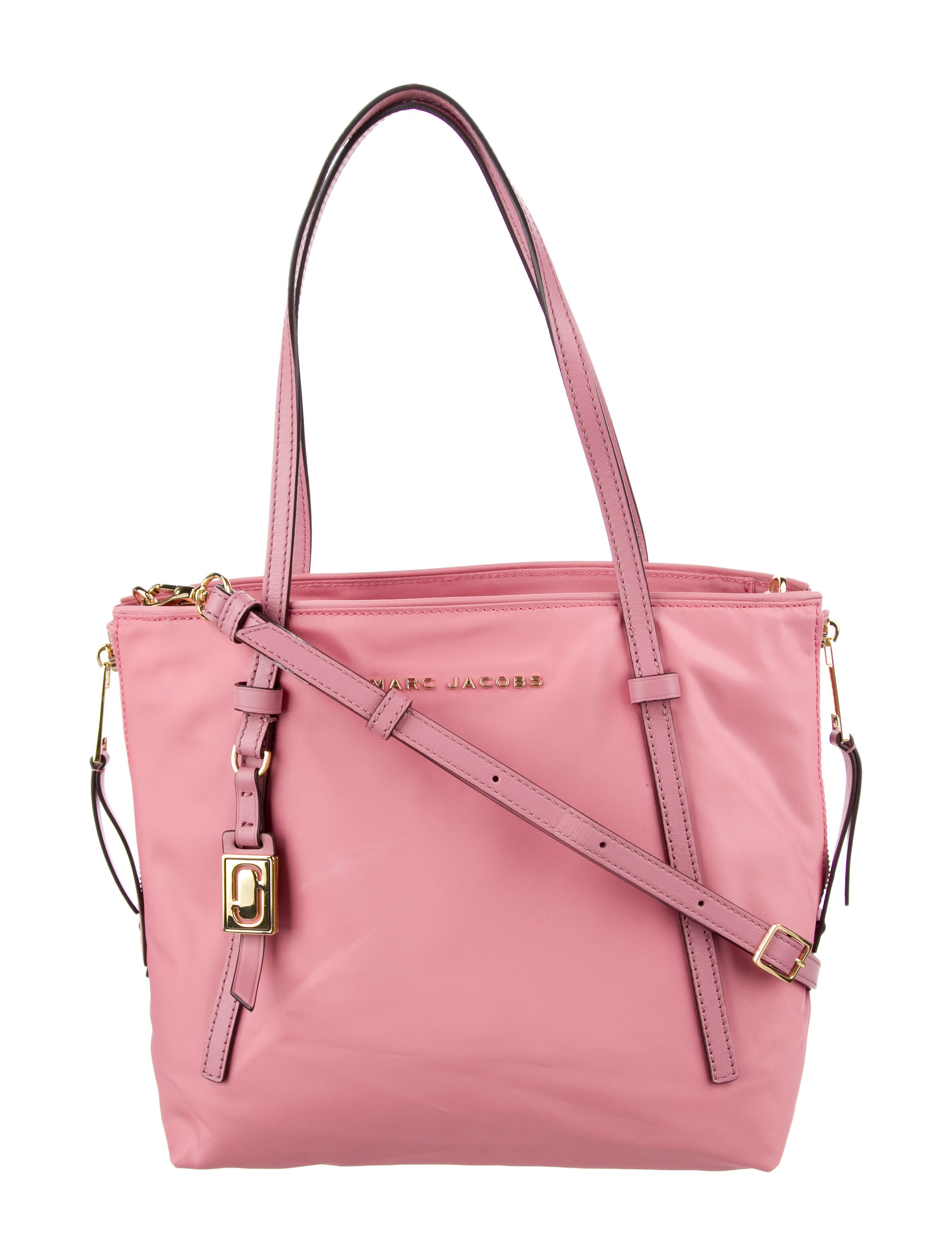 Marc Jacobs Nylon LeatherTrimmed Tote Pink Totes, Handbags