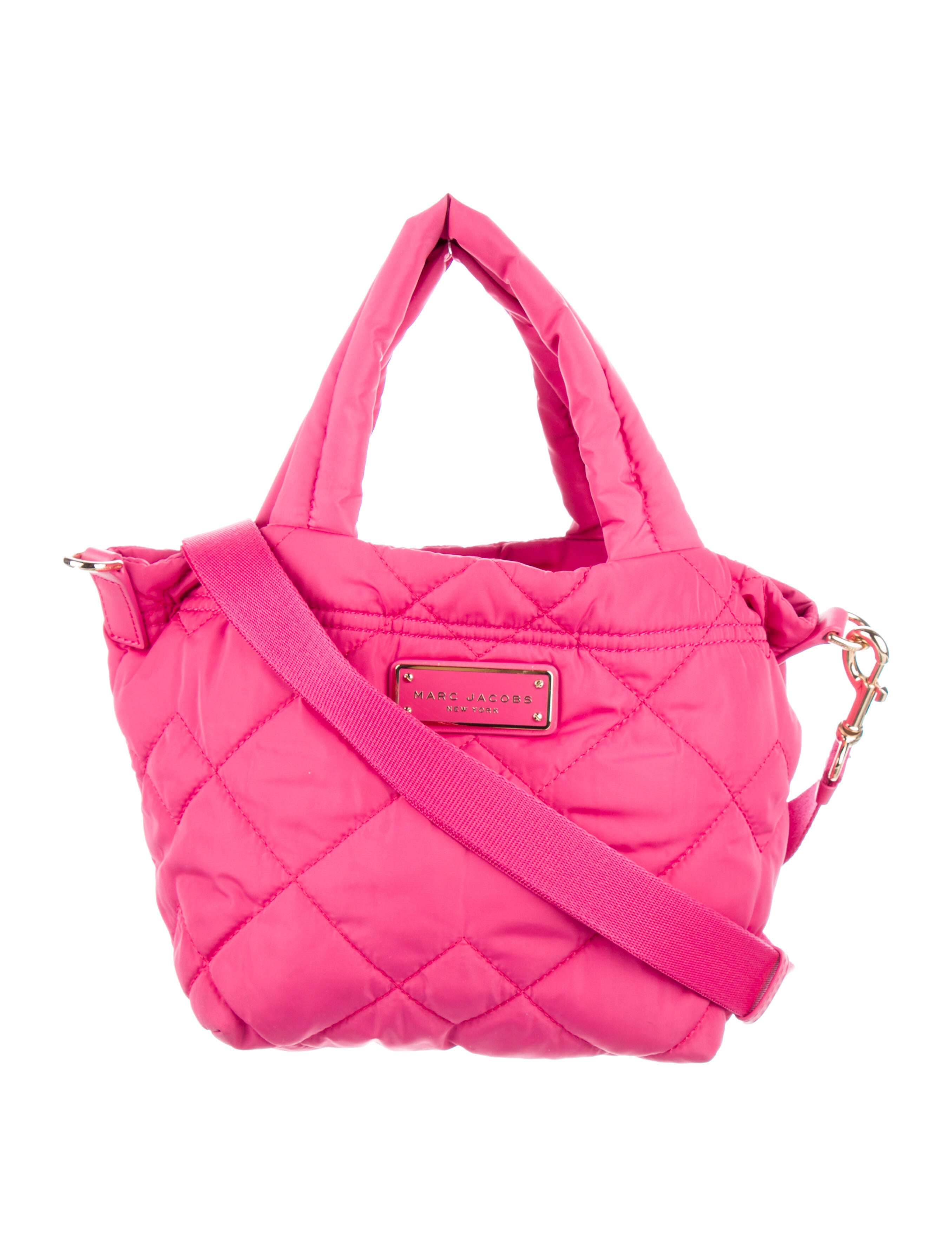 Marc Jacobs Quilted Nylon Tote Bag Pink Totes, Handbags MAR168007 The RealReal