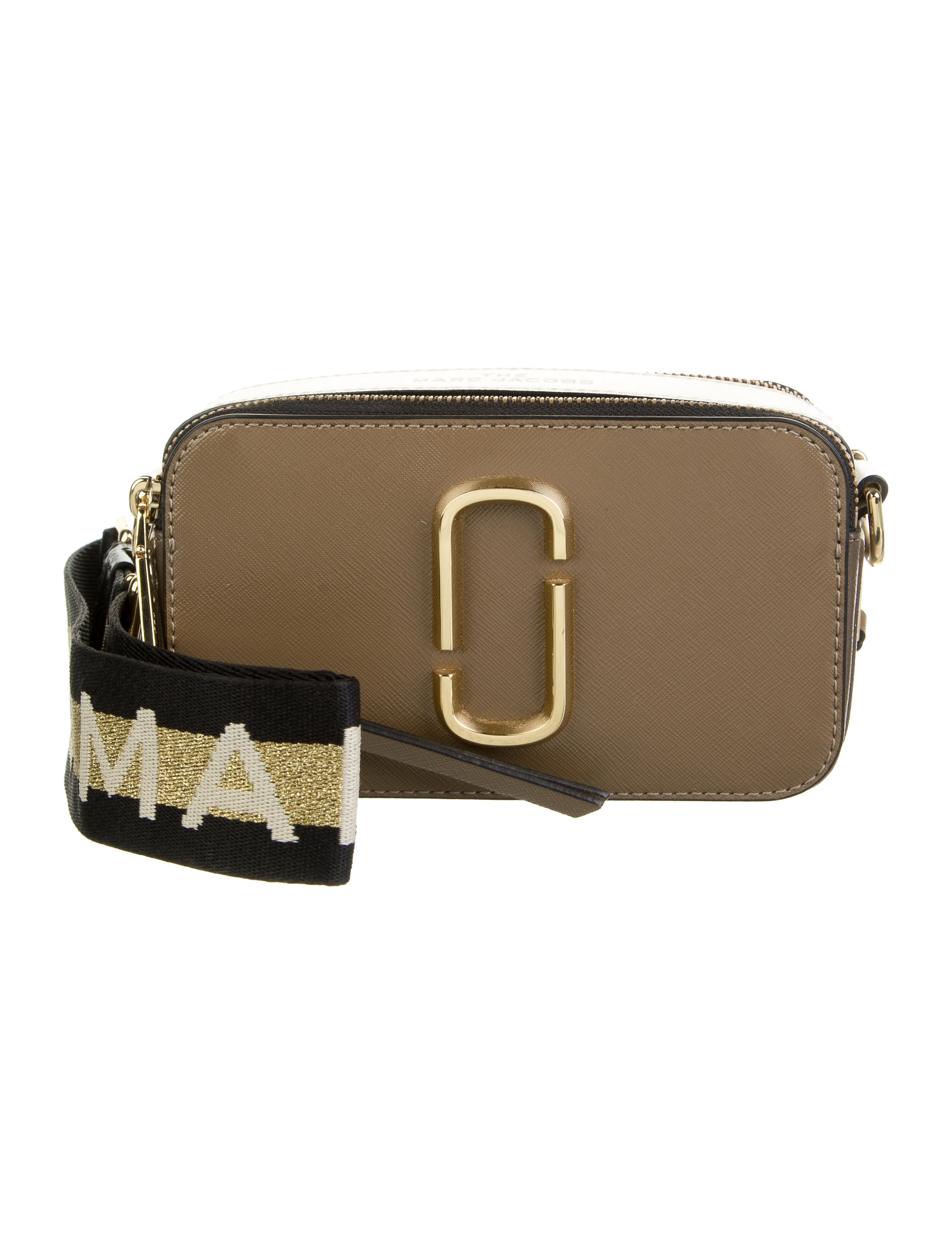 Marc Jacobs Snapshot Leather Crossbody Bag Neutrals Crossbody Bags