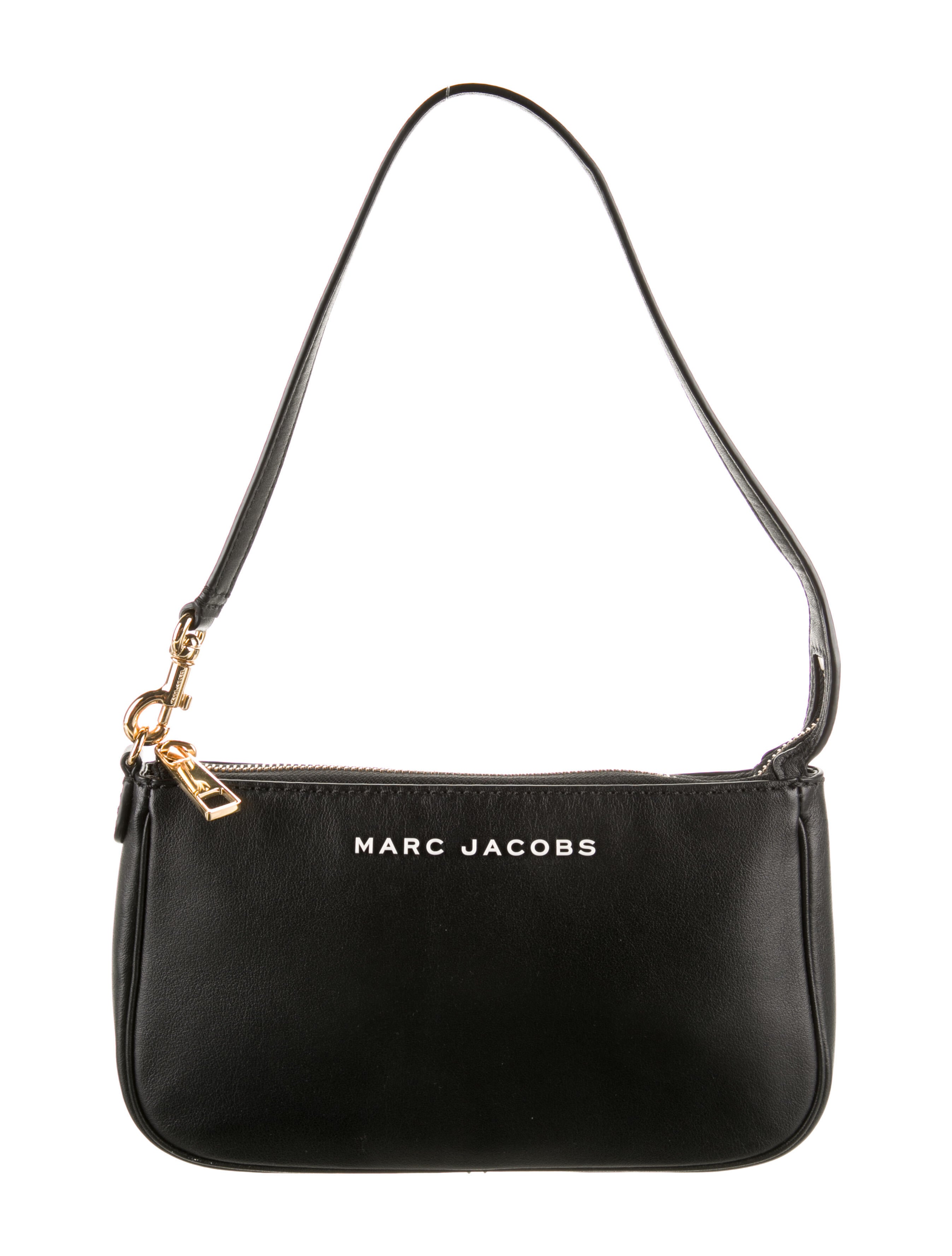 Marc Jacobs Leather Shoulder Bag Black Handle Bags, Handbags