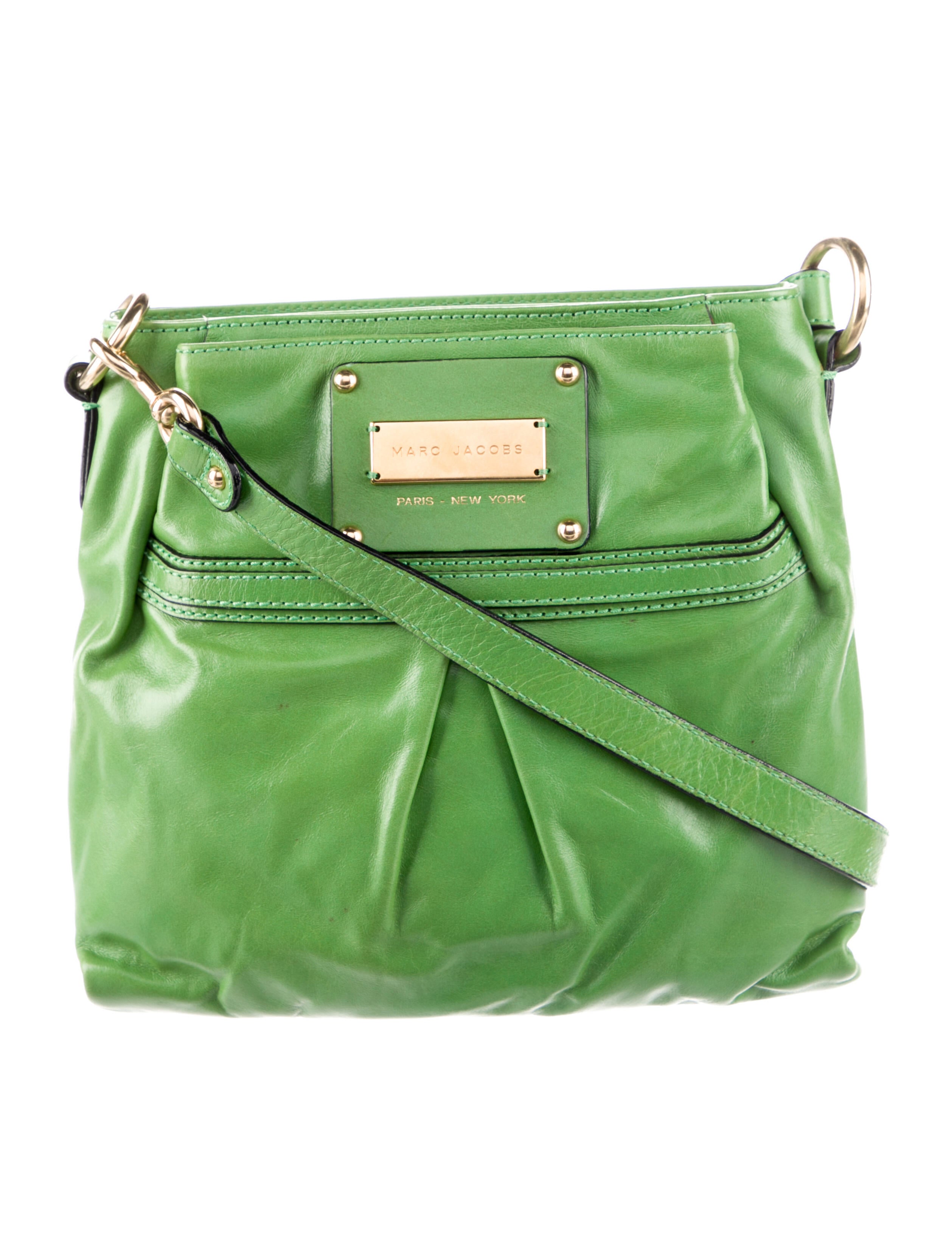 Marc Jacobs Leather Crossbody Bag Green Crossbody Bags, Handbags