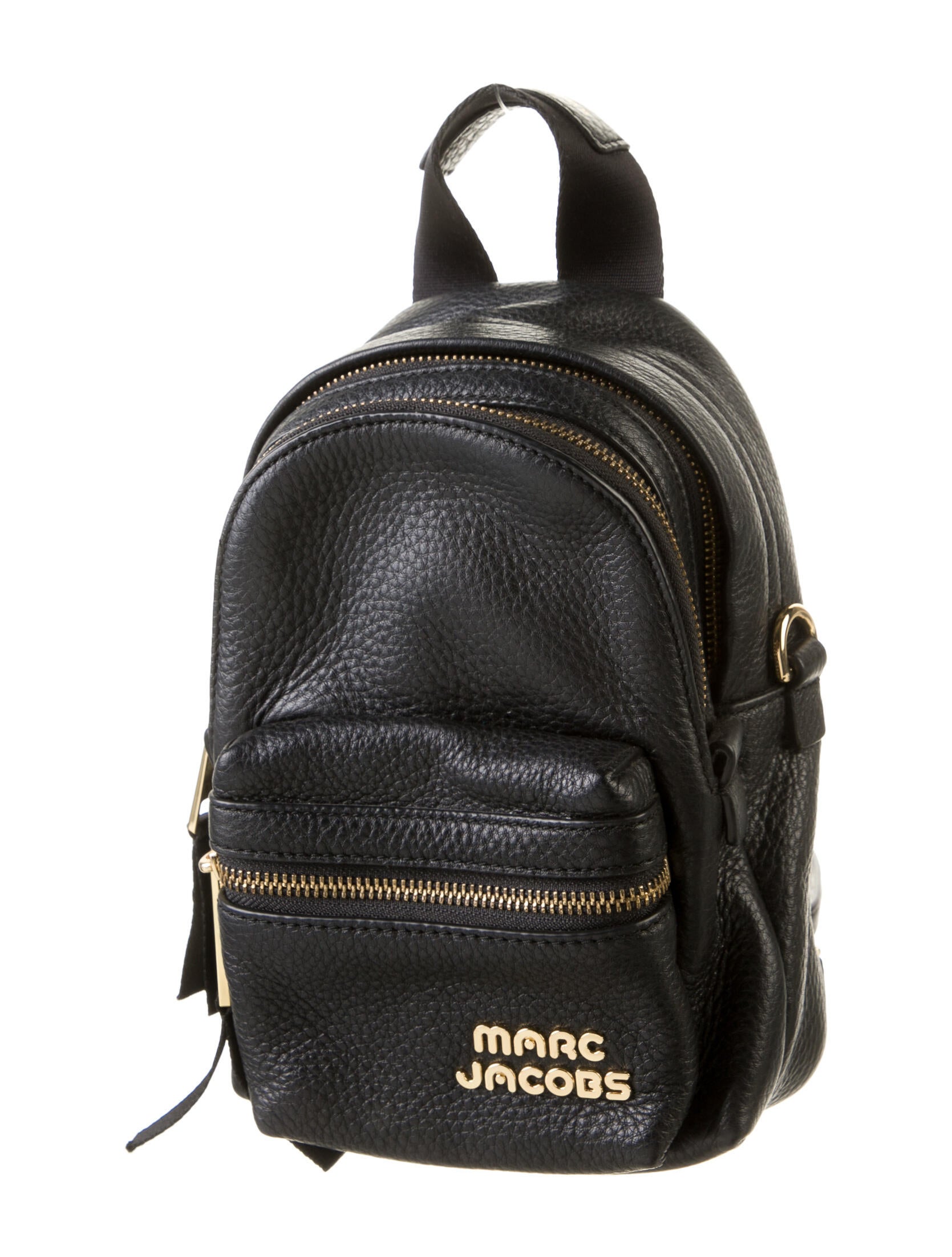 Marc Jacobs Pebbled Leather Backpack - Black Backpacks, Handbags