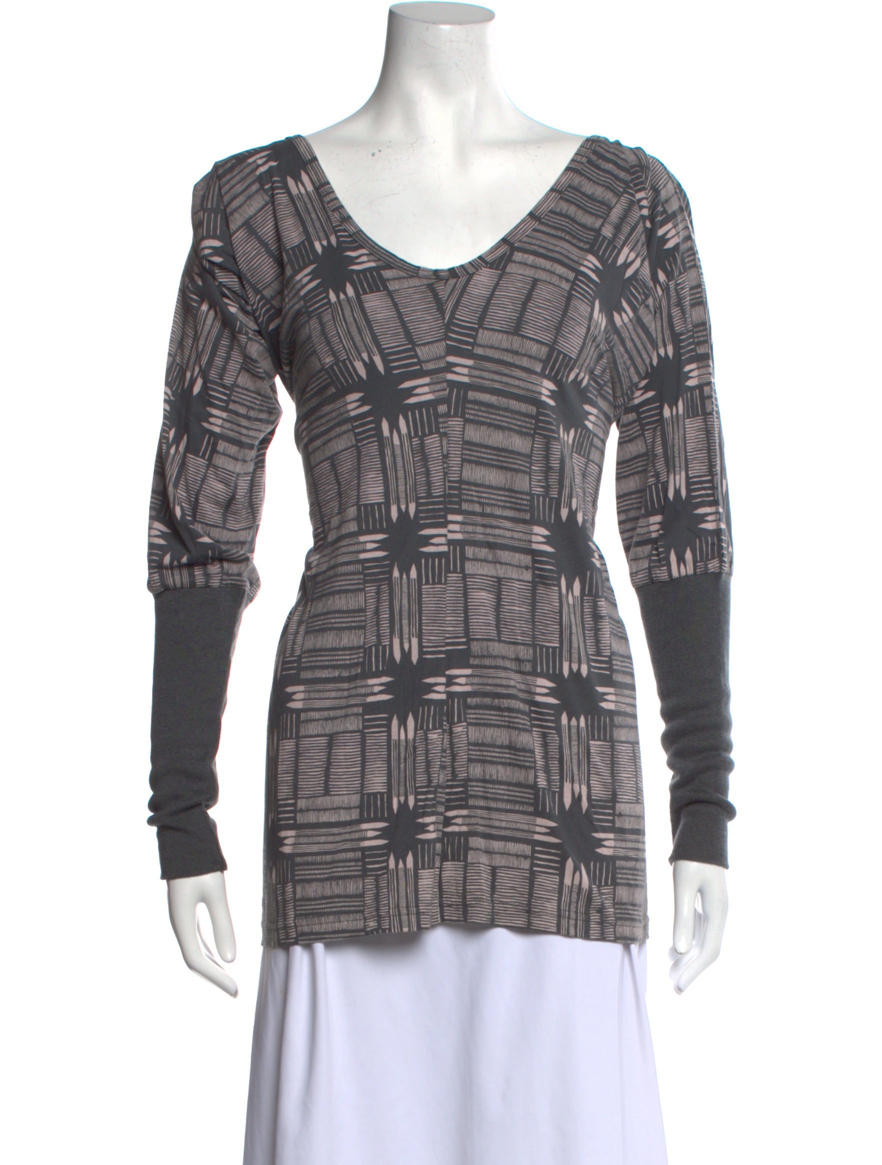 Marc Jacobs Printed Scoop Neck Top