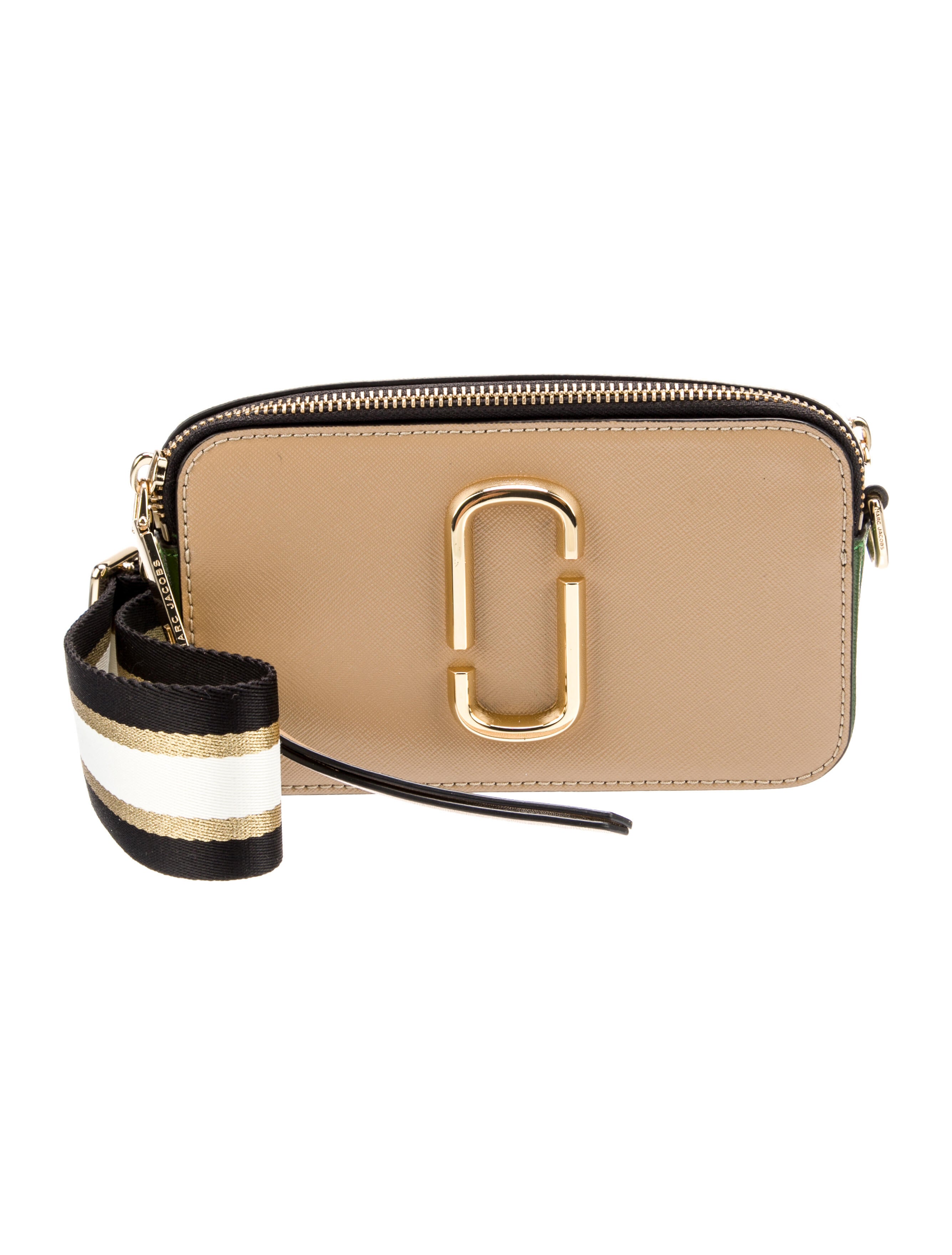 Marc Jacobs Saffiano Leather Crossbody Bag Neutrals Crossbody Bags
