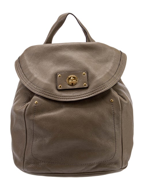 Marc Jacobs Solid Pebbled Leather Backpack