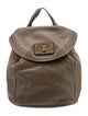 Marc Jacobs Solid Pebbled Leather Backpack