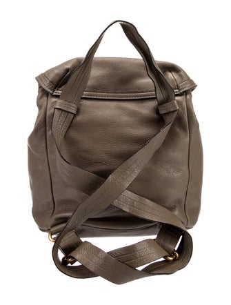 Marc Jacobs Solid Pebbled Leather Backpack