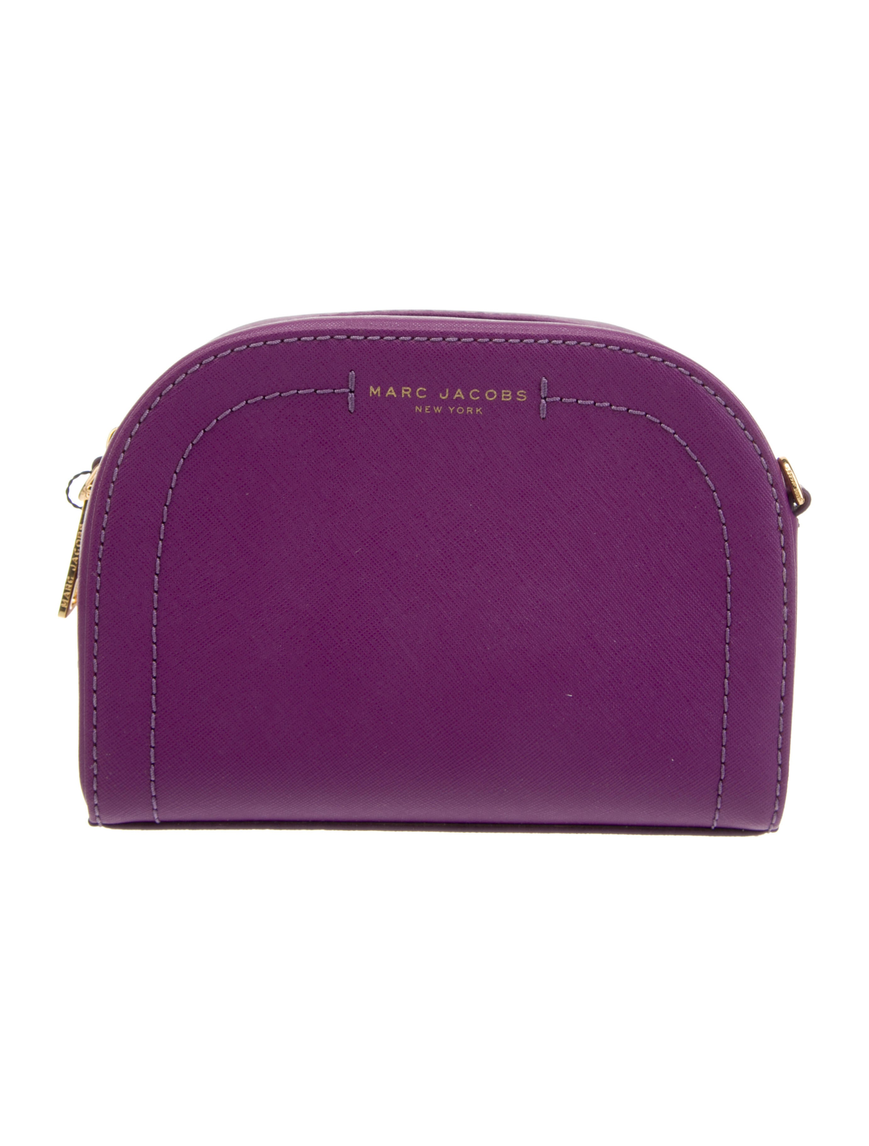 Marc Jacobs Coated Canvas Crossbody Bag Purple Crossbody Bags