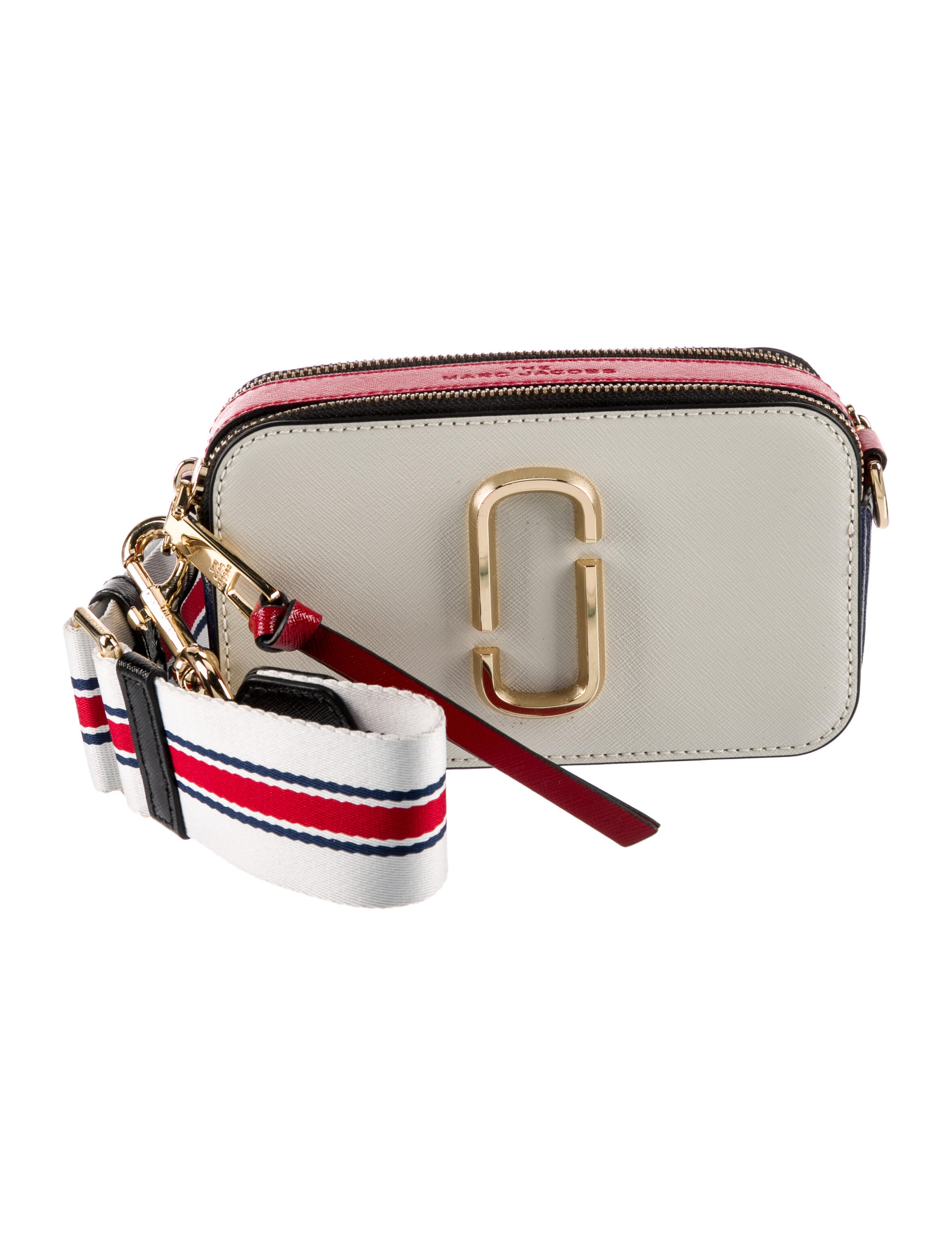 Marc Jacobs Patent Leather Camera Bag White Crossbody Bags, Handbags