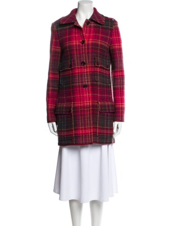 Marc Jacobs Plaid Print Coat