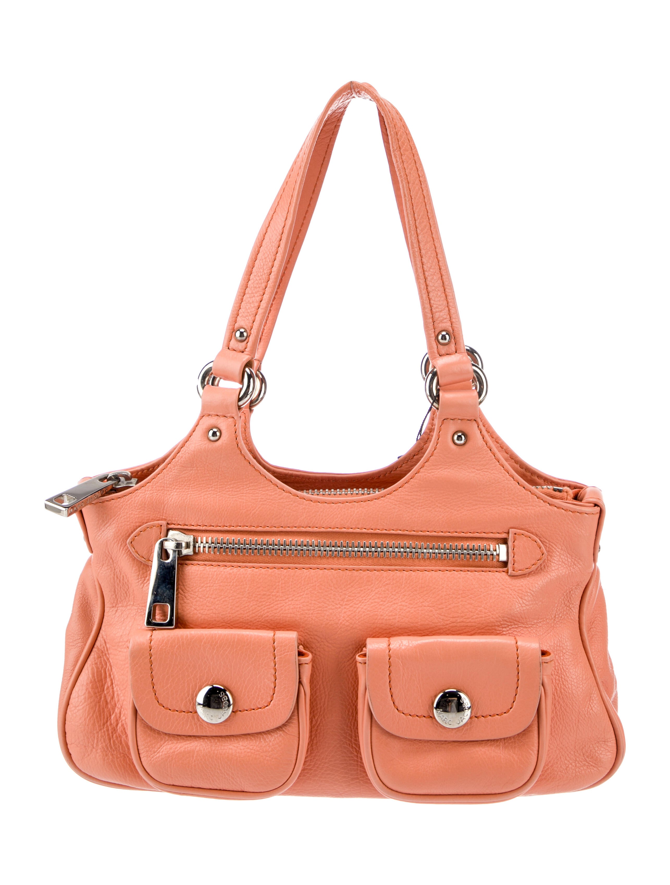 Marc Jacobs Leather Shoulder Bag Pink Shoulder Bags, Handbags