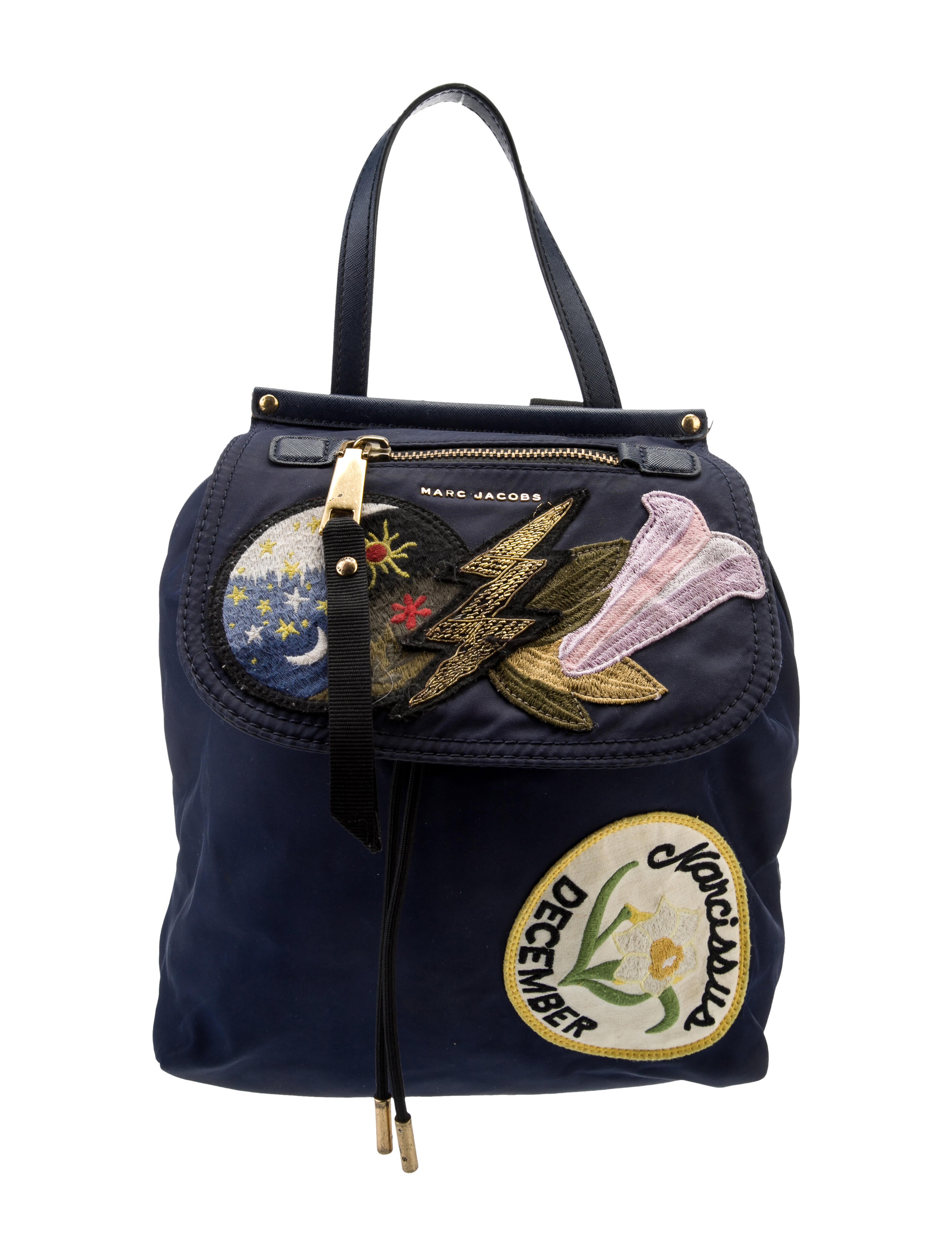 Marc Jacobs Nylon Backpack Blue Backpacks, Handbags MAR178859 The