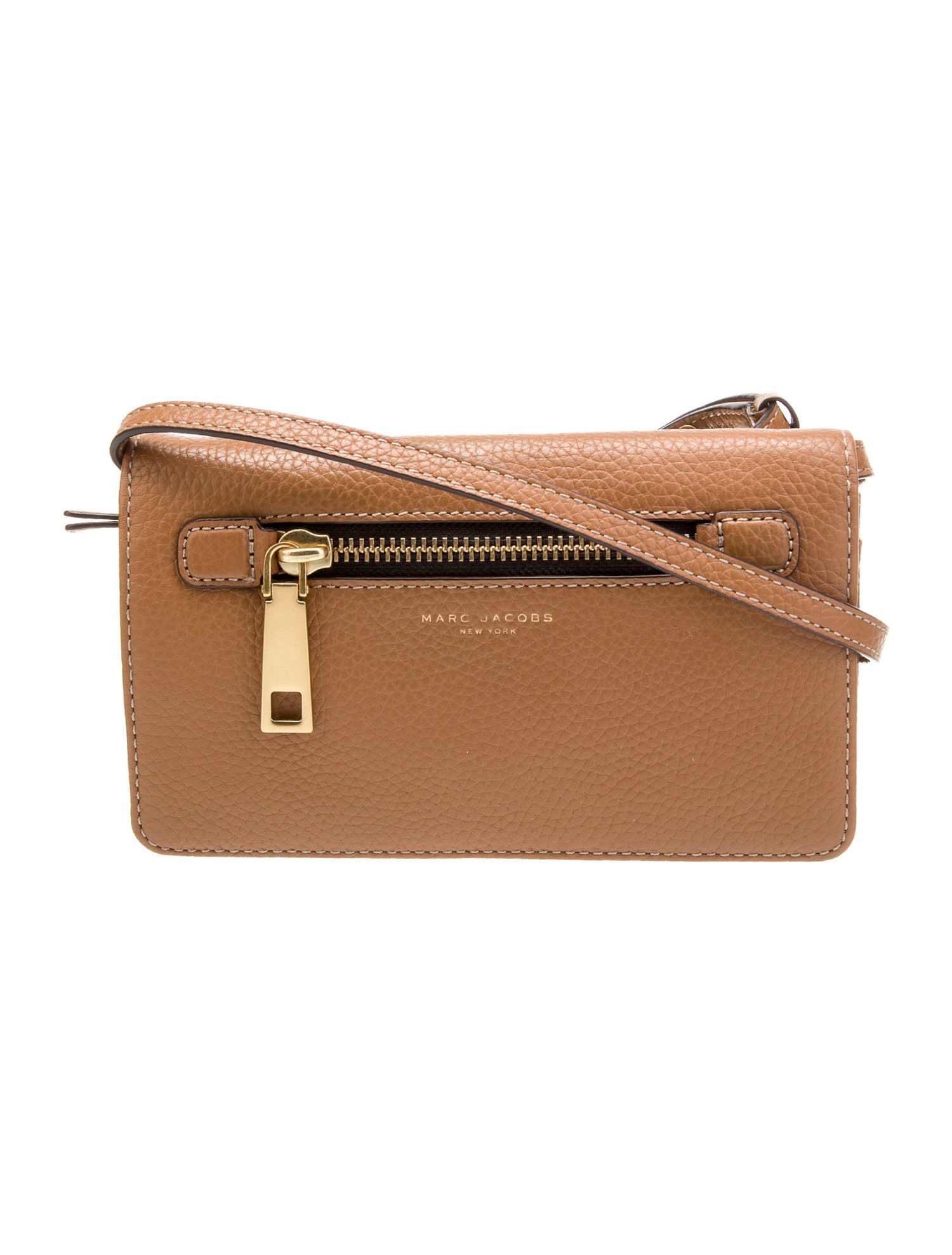 Tory Burch Flap Top Leather Crossbody Bag Brown Crossbody Bags