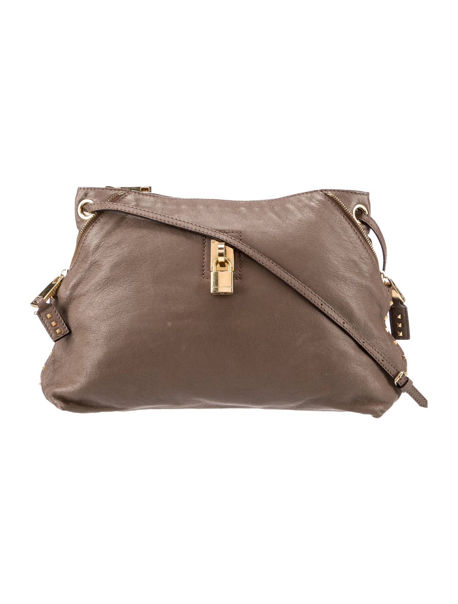 Marc Jacobs Leather Crossbody Brown Crossbody Bags, Handbags