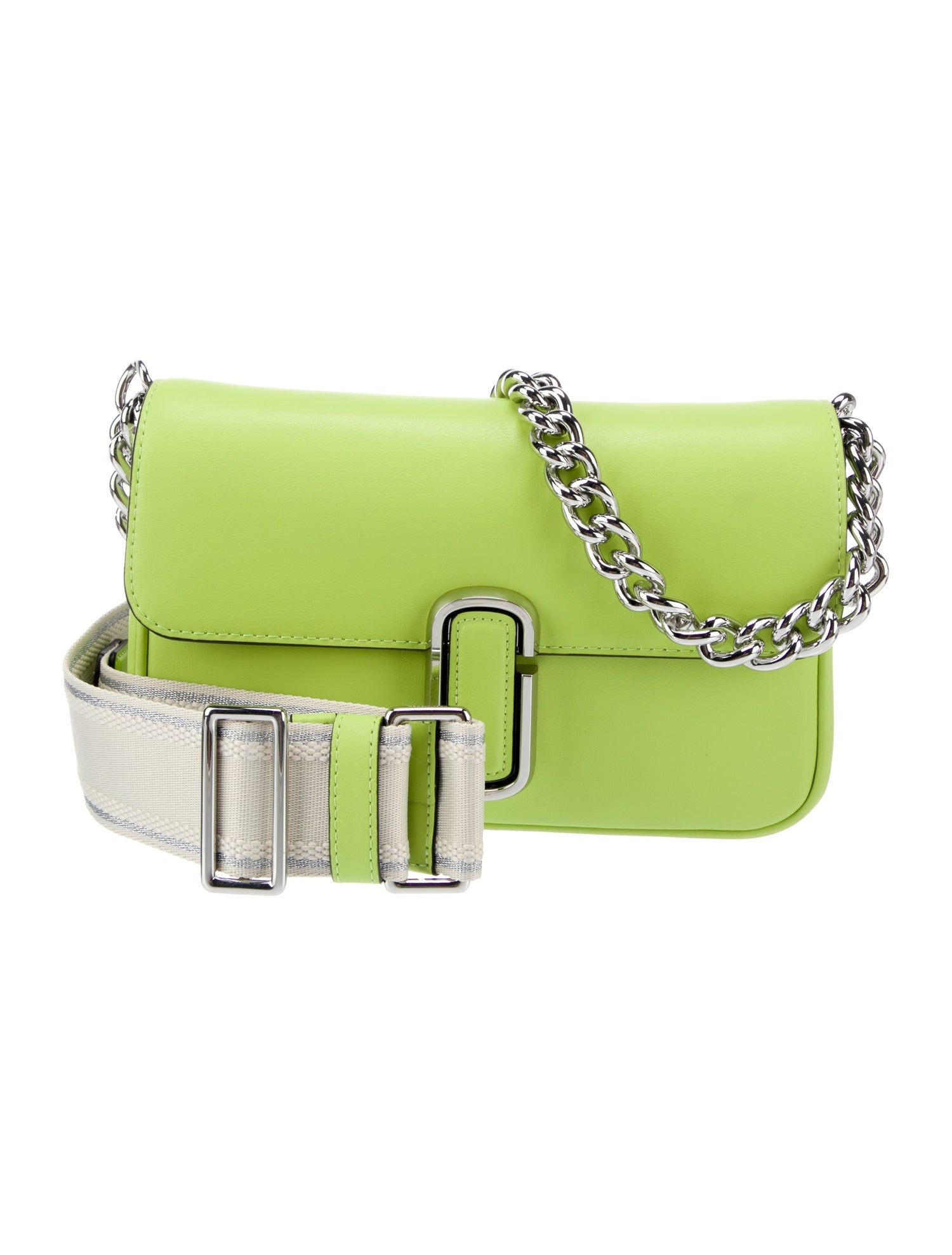 Marc Jacobs Leather Crossbody Green Crossbody Bags, Handbags