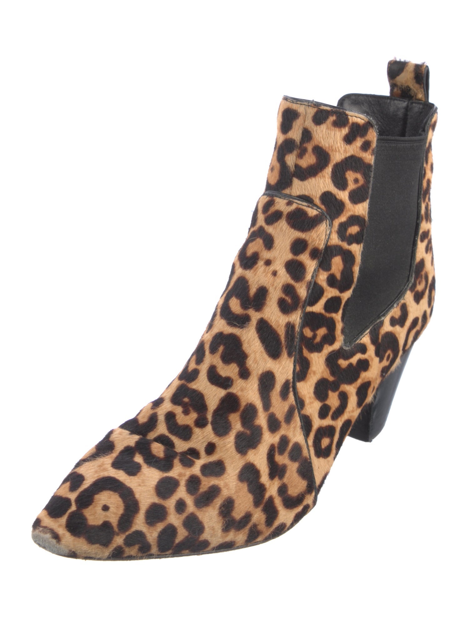Marc Jacobs Ponyhair Animal Print Chelsea Boots
