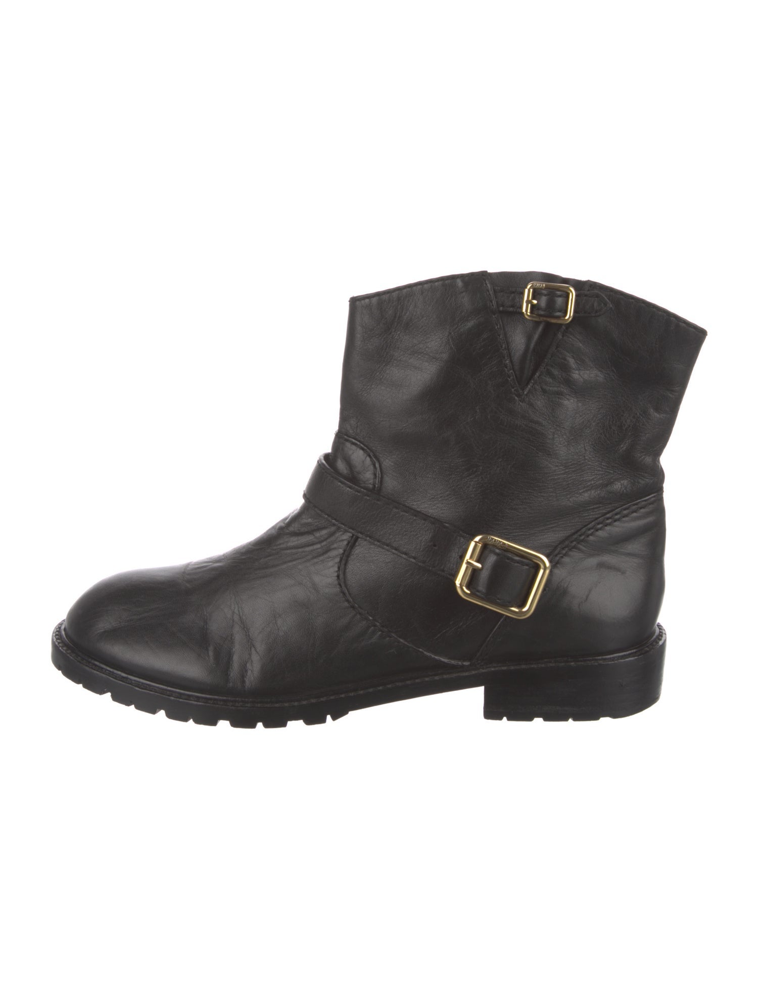 Marc Jacobs Leather Moto Boots