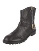 Marc Jacobs Leather Moto Boots