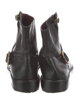 Marc Jacobs Leather Moto Boots