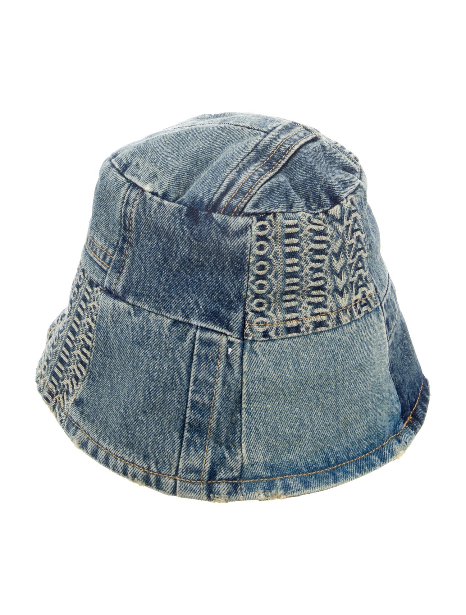 MARC JACOBS バケットハット M/L デニム調 MARC JACOBS(マークジェイコブス) デニムロゴバケットハット
