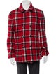 Marc Jacobs Wool Plaid Print Trucker Jacket