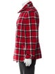 Marc Jacobs Wool Plaid Print Trucker Jacket