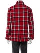 Marc Jacobs Wool Plaid Print Trucker Jacket