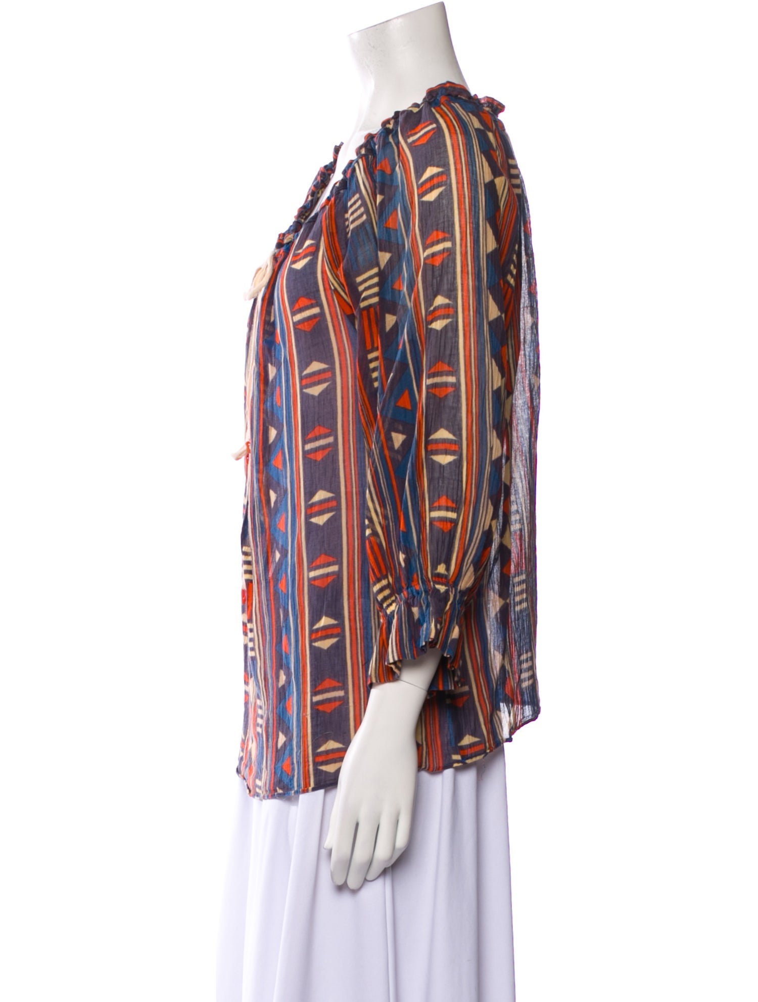 Marc Jacobs Printed Scoop Neck Blouse