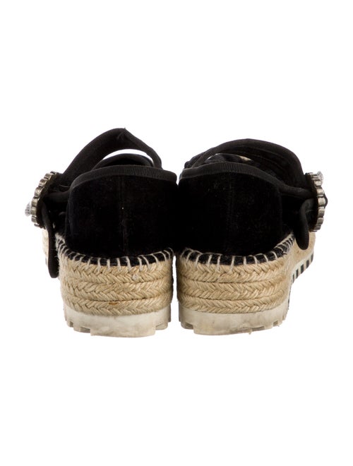 Marc Jacobs Velvet Crystal Embellishments Espadrilles