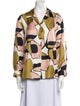 Marc Jacobs Silk Printed Button-Up Top