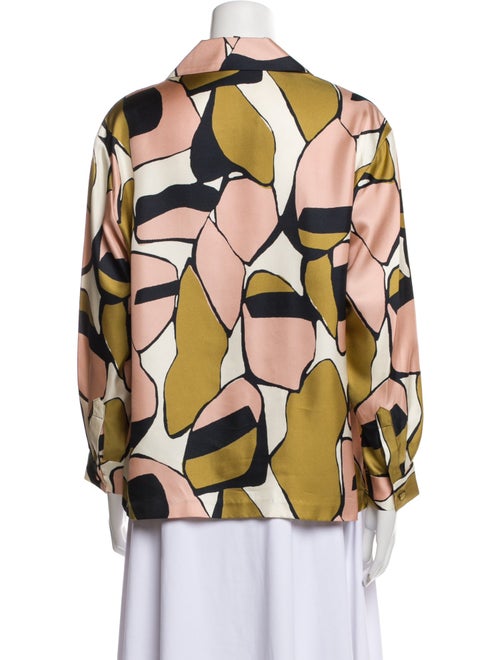 Marc Jacobs Silk Printed Button-Up Top