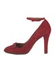 Marc Jacobs Suede Bow Accents D'Orsay Pumps