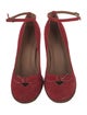 Marc Jacobs Suede Bow Accents D'Orsay Pumps