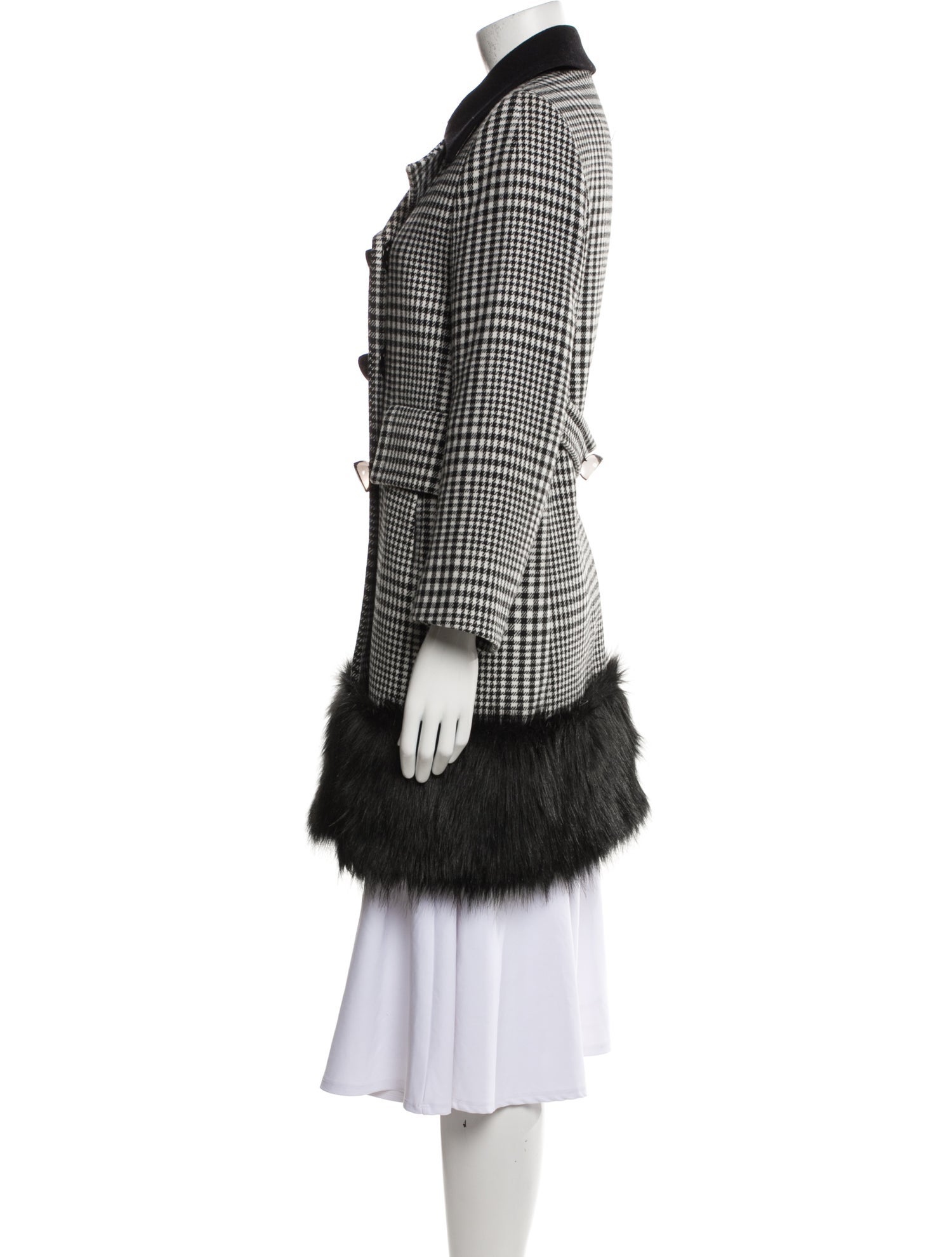 Marc Jacobs Houndstooth Print Peacoat w/ Tags