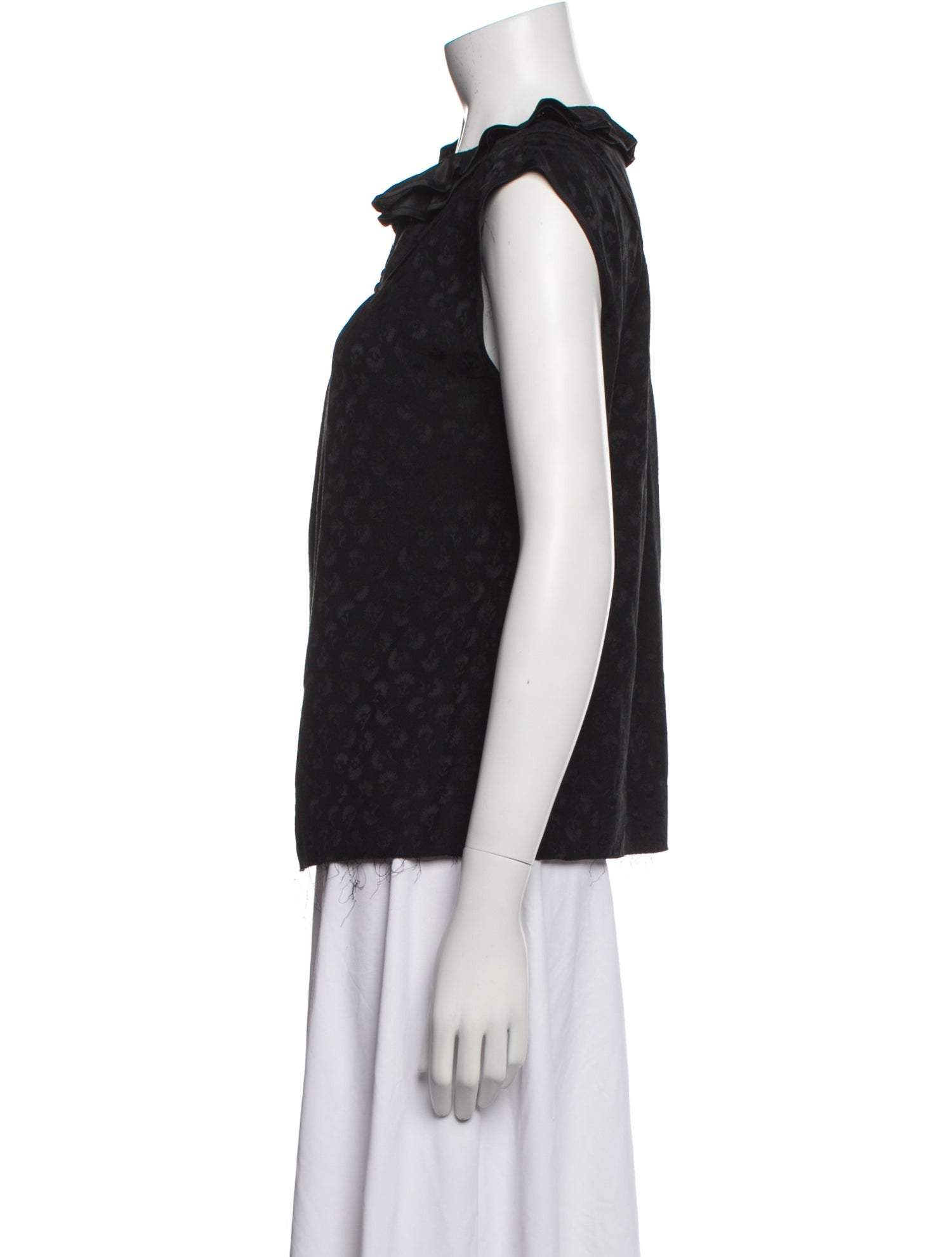 Marc Jacobs Silk Mock Neck Top