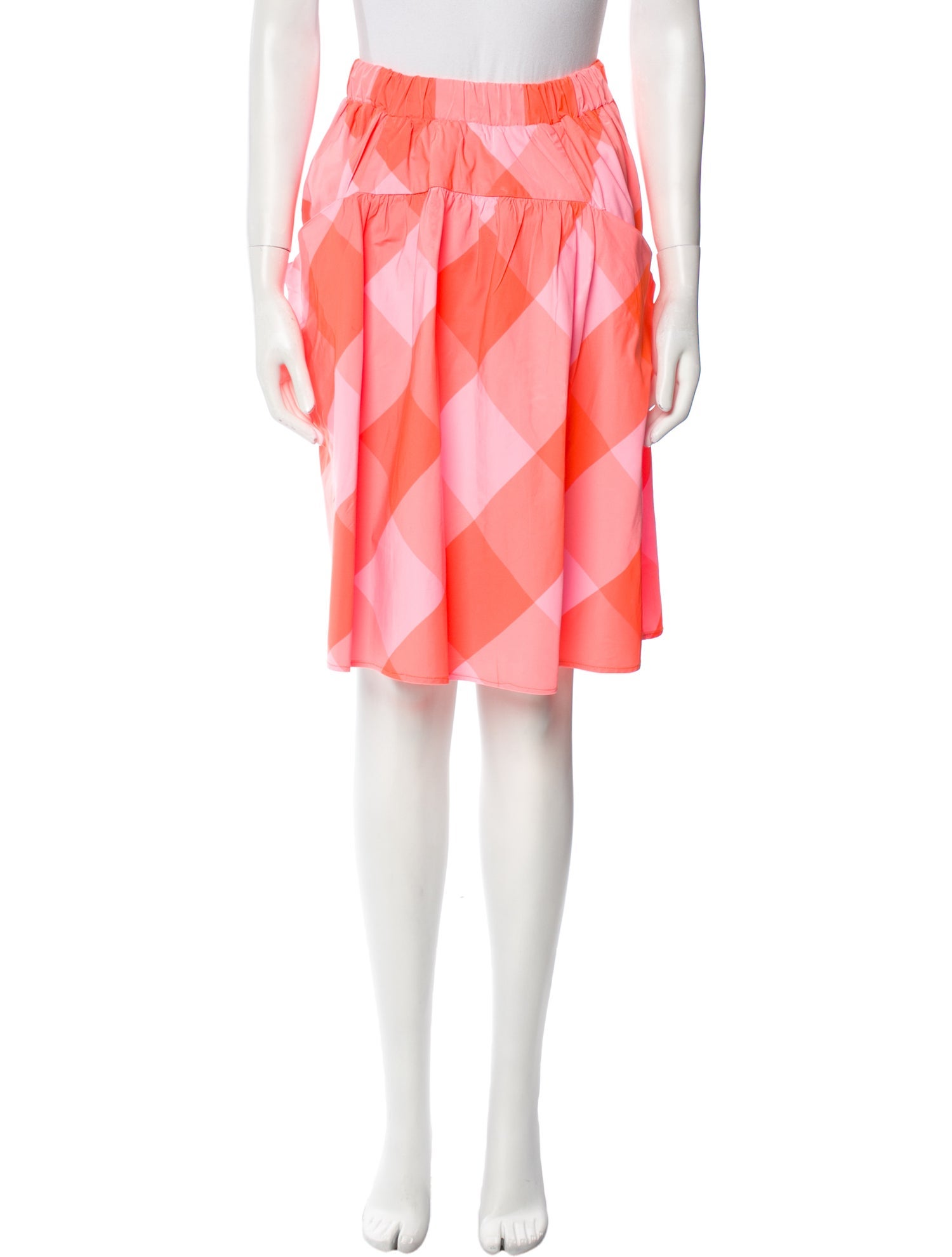 Marc Jacobs Plaid Print Knee-Length Skirt